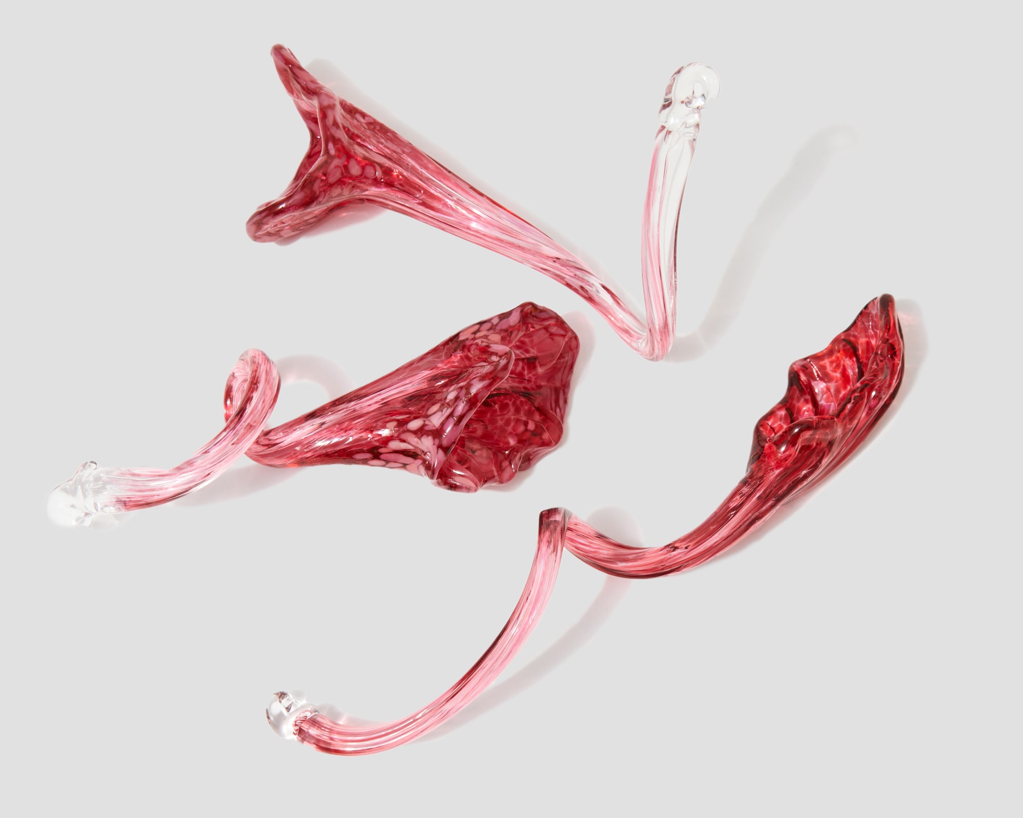 Jenny Day, Glass (Dark Pink Flower - Sold Individually), 2023