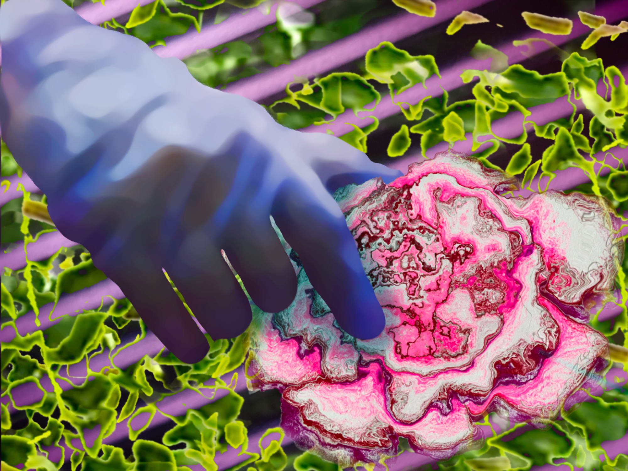 Anne Farrell, BLUE HAND 04c, 2019-2020