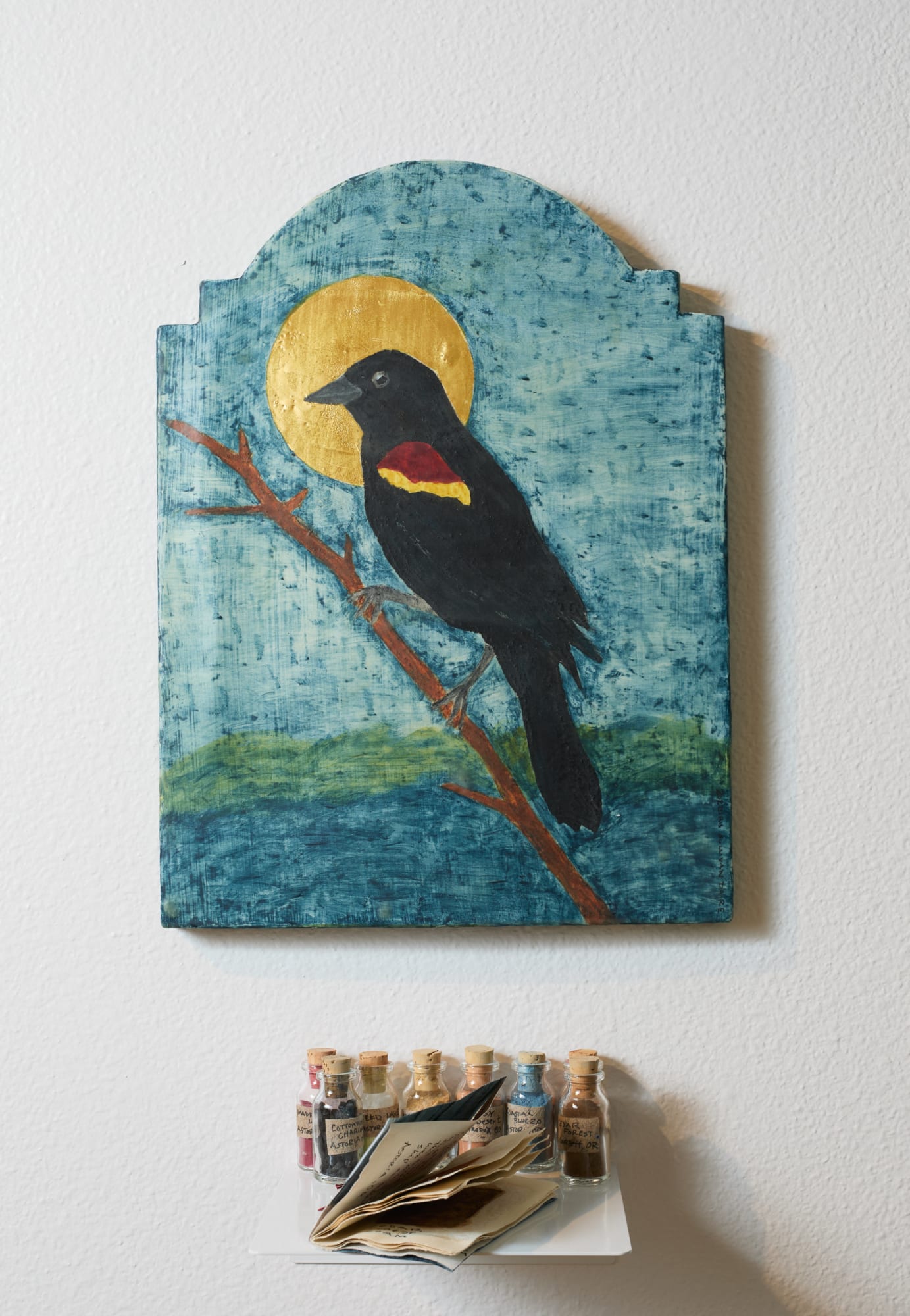 Iris Sullivan Daire, Red Winged Blackbird - Patron Saint of Edges, 2022