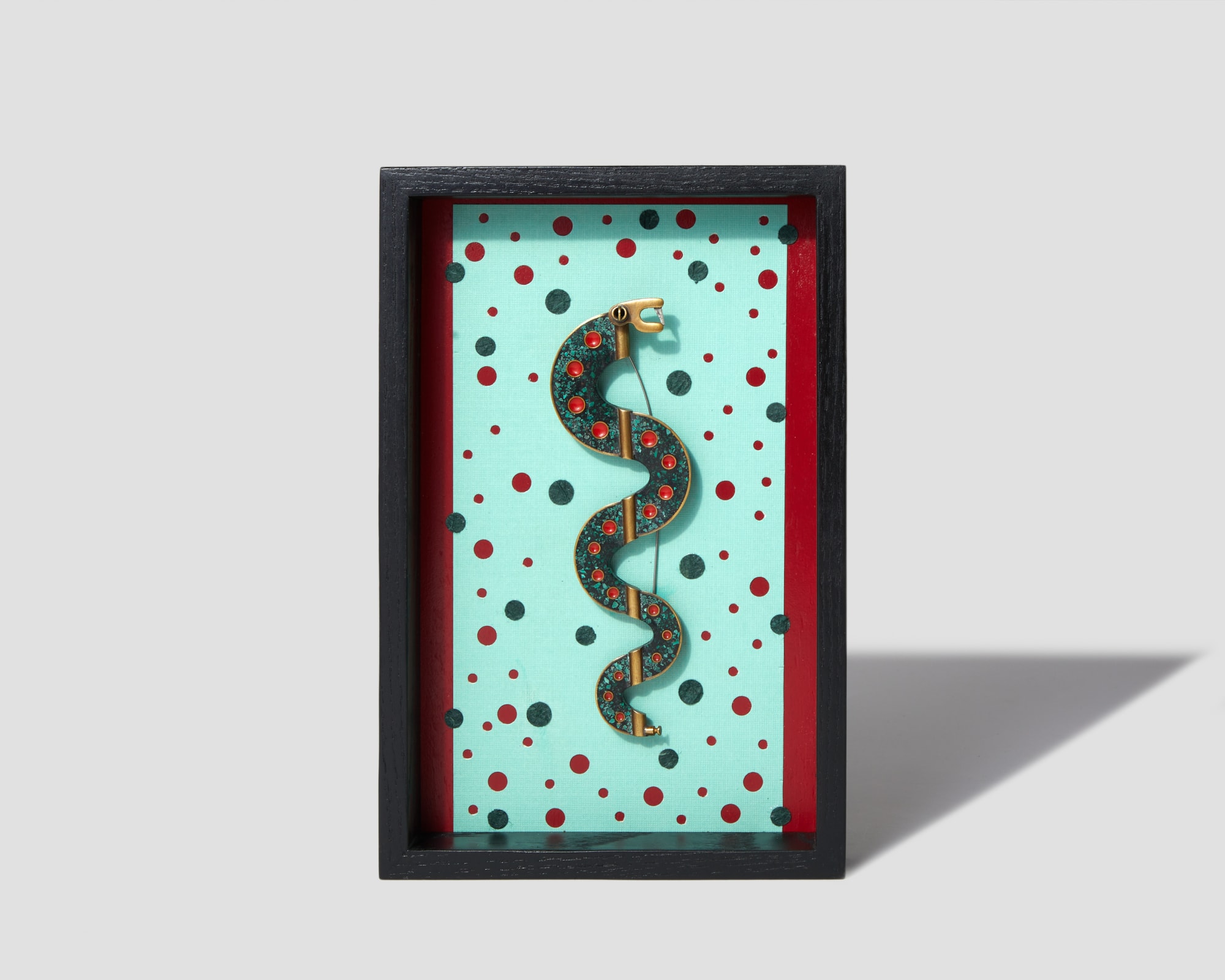 Lisa & Scott Cylinder, Large Serpent Saxophone Brooch/Box, 2019