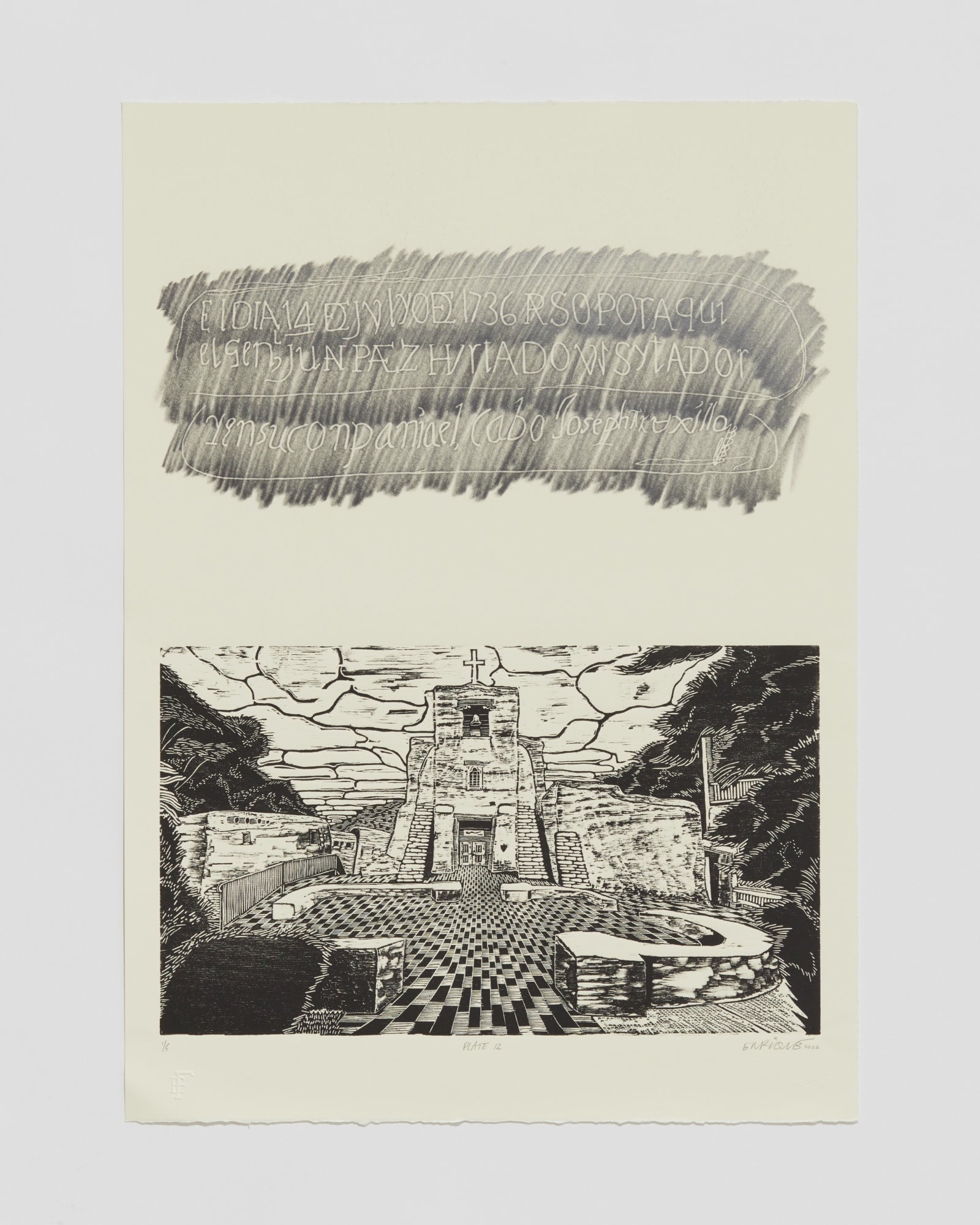 Enrique Figueredo, Plate 12 (from Paso por aquí series), 2022