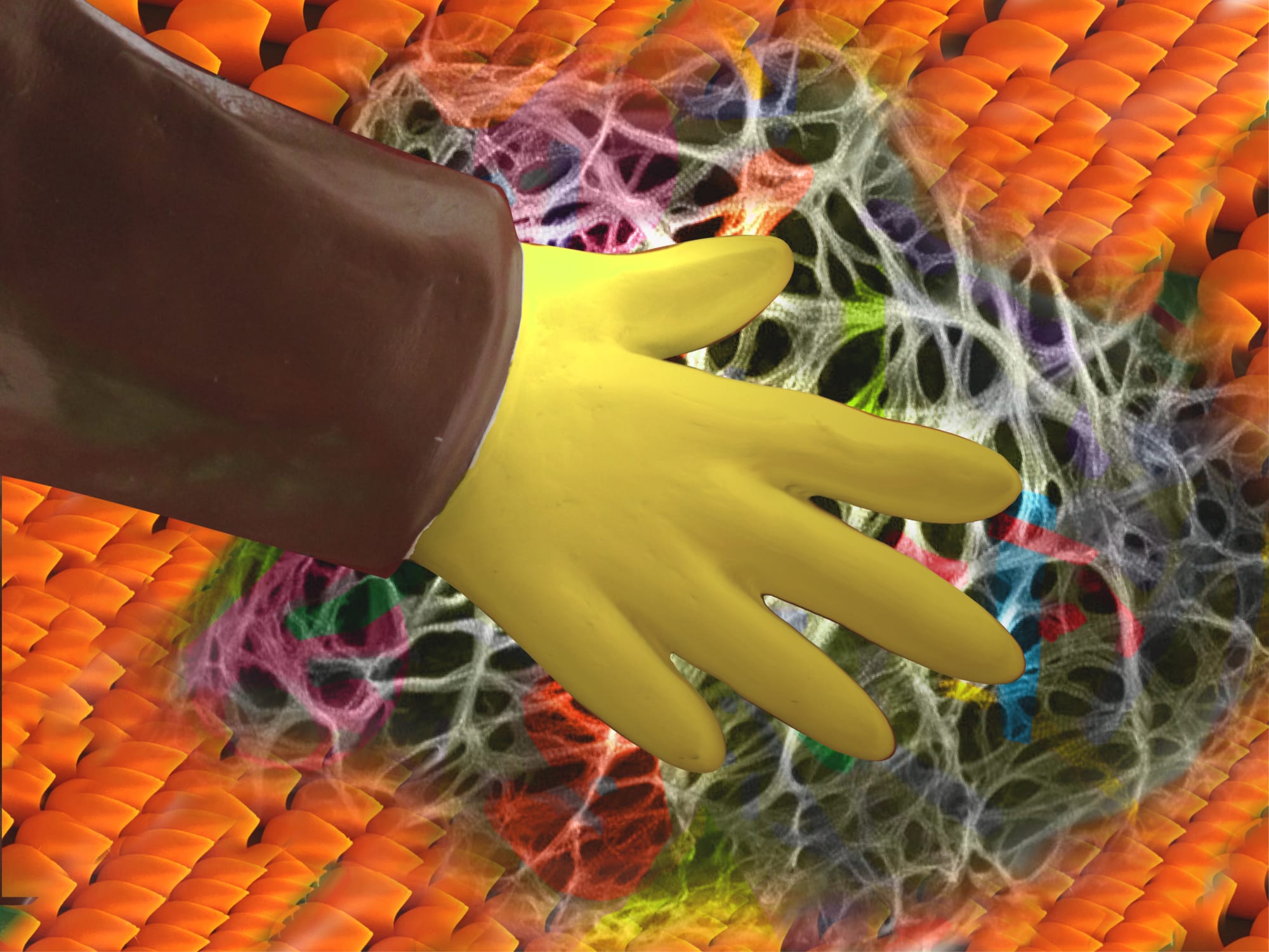 Anne Farrell, BLUE HAND 10, 2019-2020