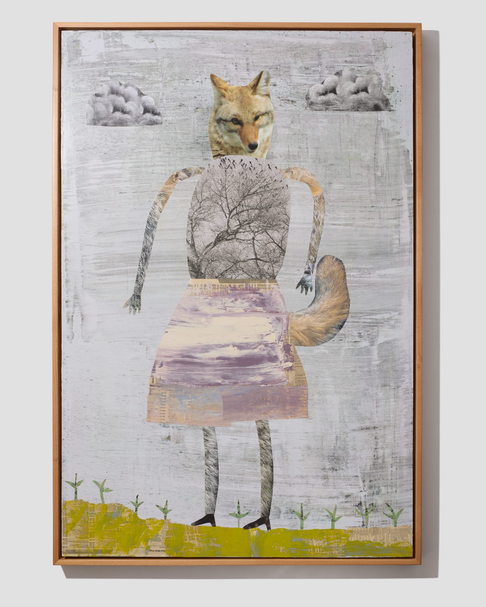 Holly Roberts, Coyote Mother (with Rain and Clouds), 2021