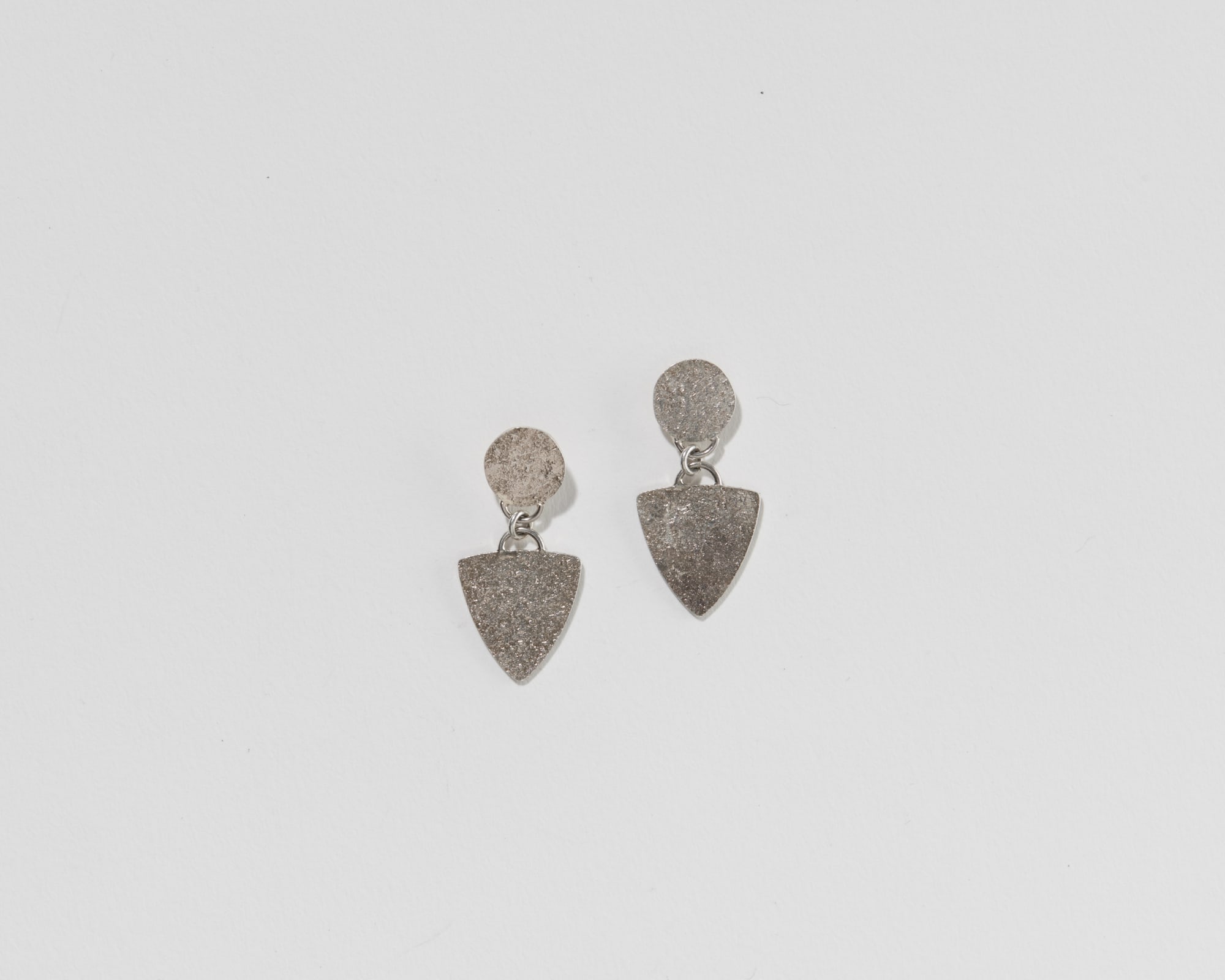 Abigail Heuss, Textured stud earrings with dangles, 2022