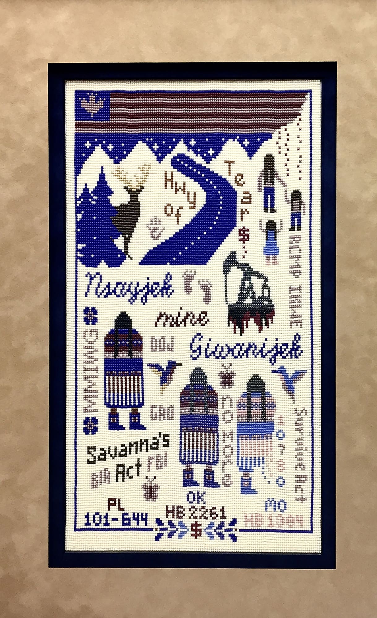 Peggy Fontenot, Murdered and Missing Sampler, 2019