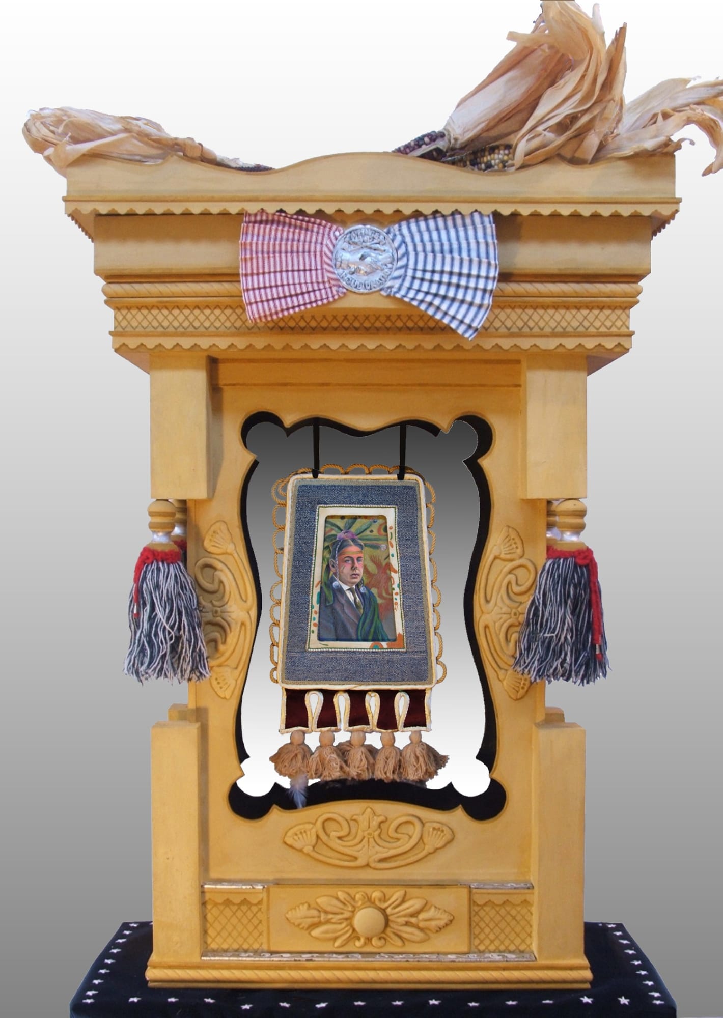 Tamara Burgh, The Enculturated White Man 11 (Tassles & Corn), 2000-2015