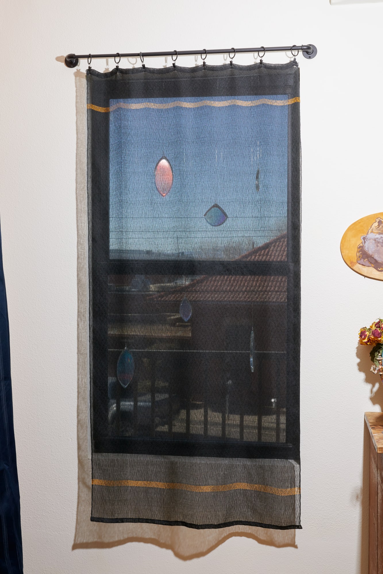 Erika Diamond, Lace Kevlar Curtain, 2020