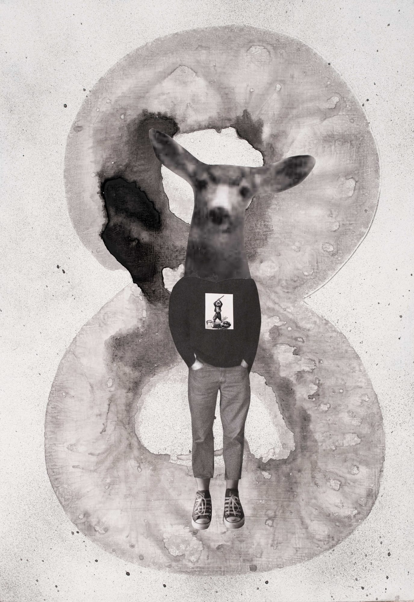 Holly Roberts, Eight Deer, 2021