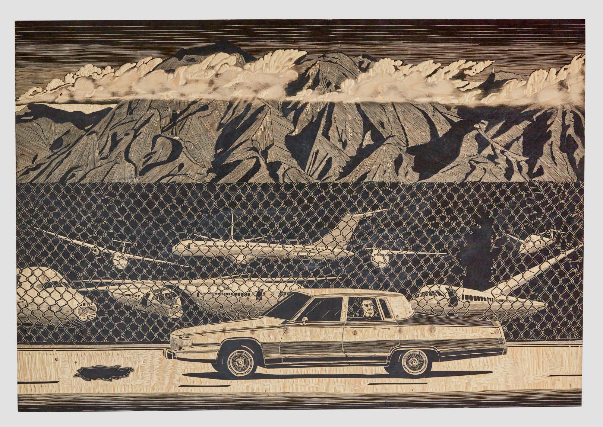 Enrique Figueredo, Paveando en mi Cadillac antibalas (Cruising in my Bulletproof Cadillac), 2020