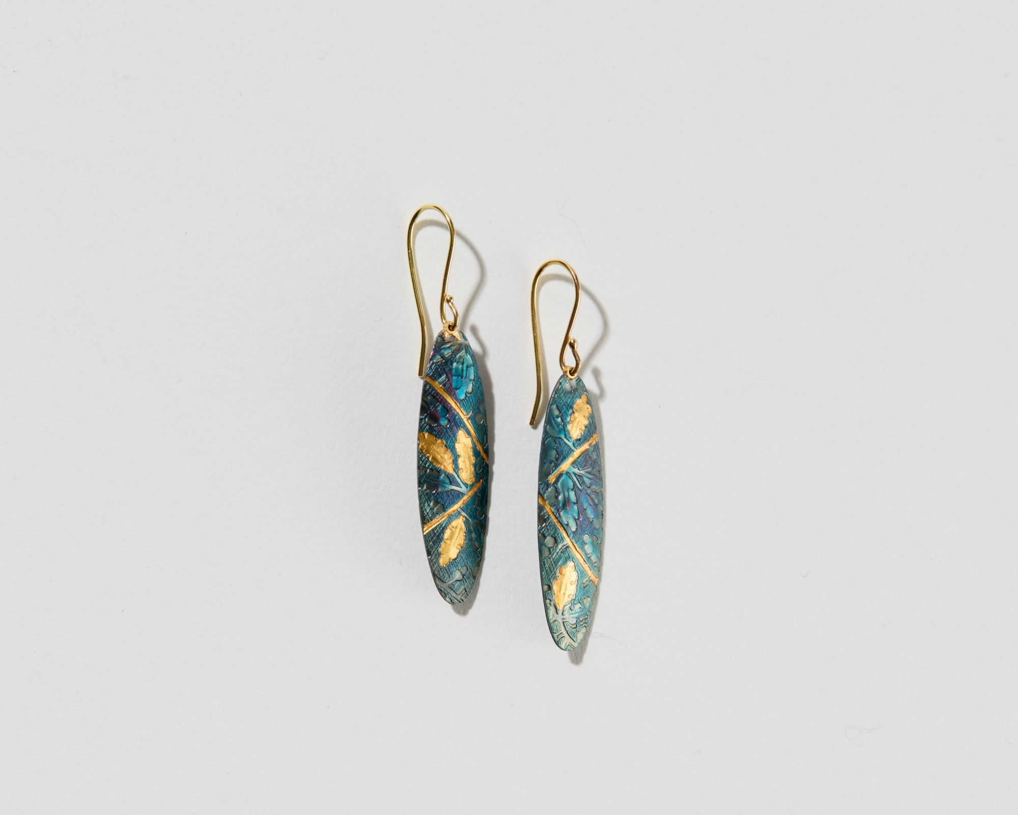 Barbara McFadyen, Slender Oval Drop Dangle Earrings, 2023