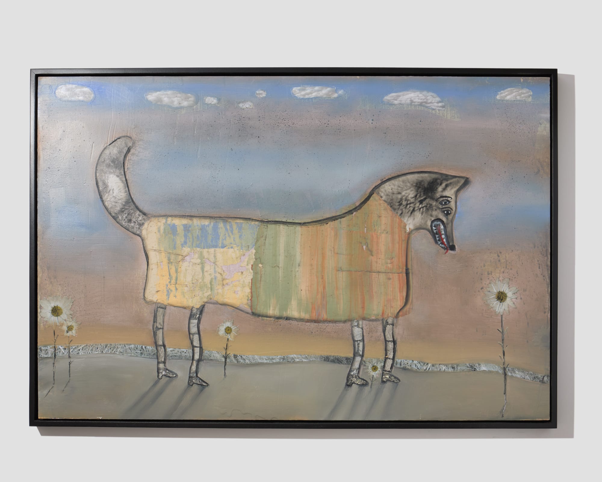 Holly Roberts, Coyote son (with Flowers), 2022