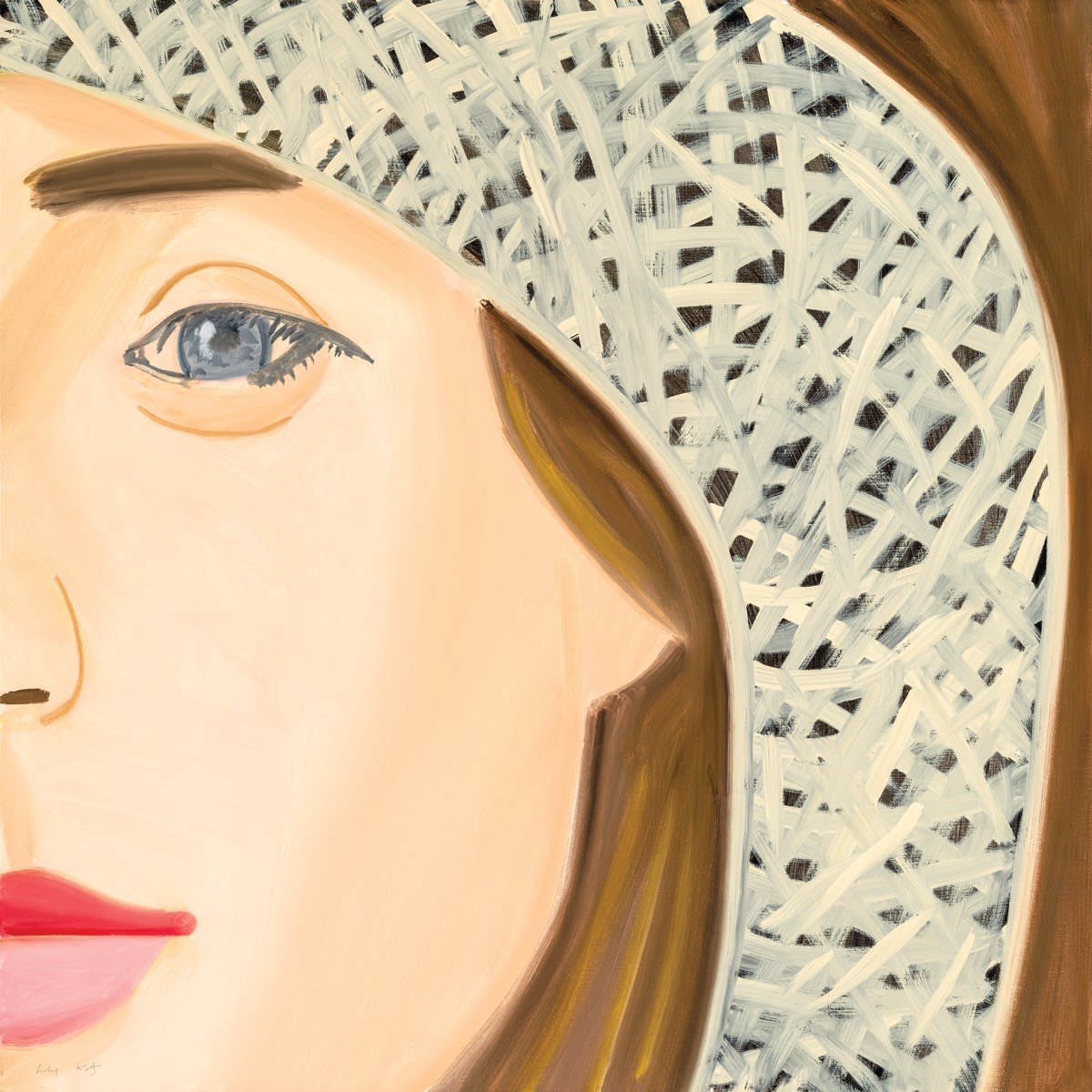 Alex Katz, Straw Hat 1, 2022