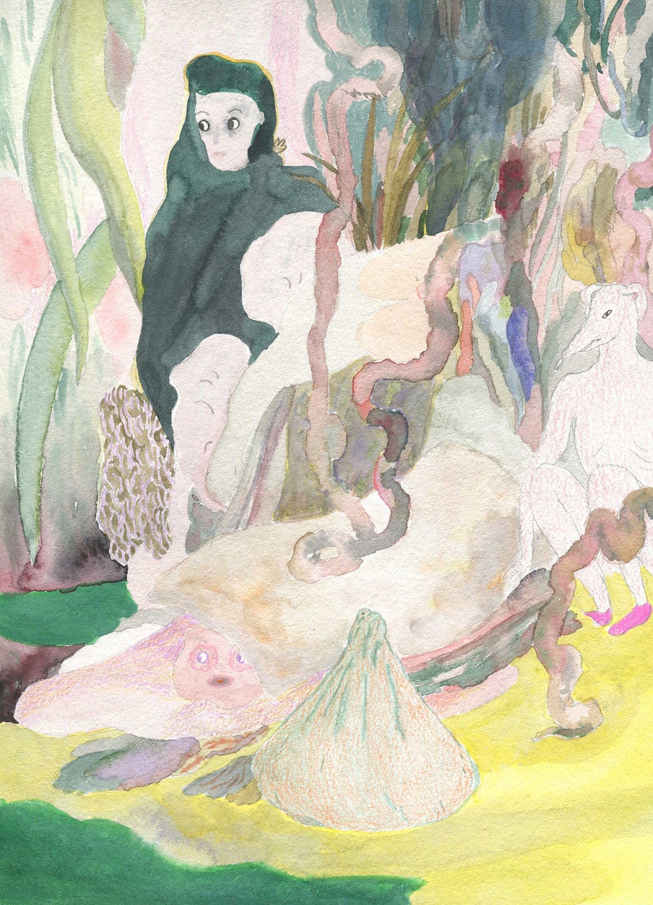 Sofia Arnold, Untitled Watercolor 3, 2017