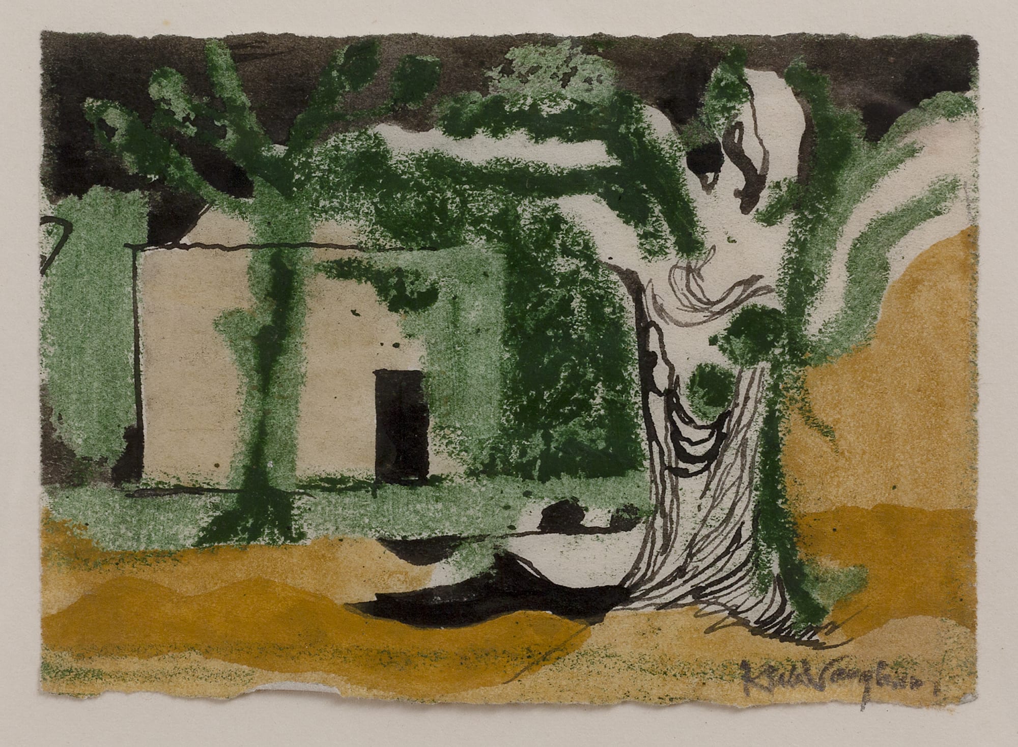 Keith Vaughan, Houses at Malton Zuleika Gallery