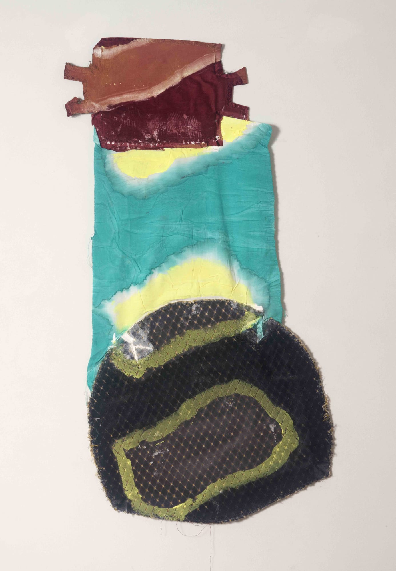 Erbern - Pinelli - Viallat: Claude Viallat, 003, 2010, 60 x 114 cm - 23 5/8 x 44 7/8 in, acrilico su tessuto