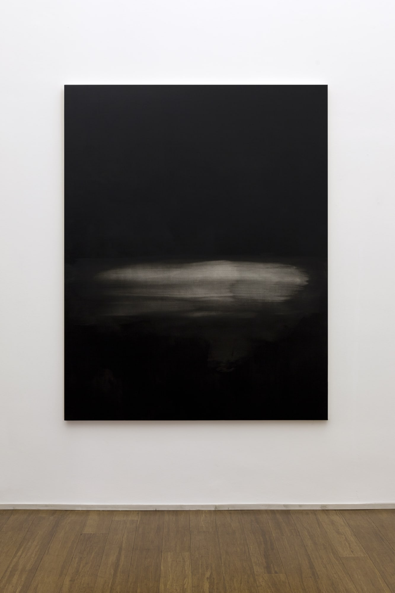 Mauro Vignando: Black painting, 2015, 190 x 150 cm, acrilico su supporto in legno
