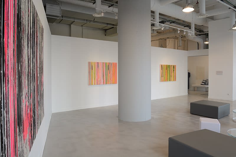 Paolo Bini: Behind the visible – ABC-ARTE Contemporary art Gallery – 2015 Grande Rosso, 2015, 180 x 330 cm - 70 7/8 x 129 7/8 in, acrilico su nastro carta su tela Untitled, 2015, 100 x 150 cm - 39 3/8 x 59 1/8 in, acrilico su nastro carta su tela Untitled, 2015, 100 x 150 cm - 39 3/8 x 59 1/8 in, acrilico su nastro carta su tela