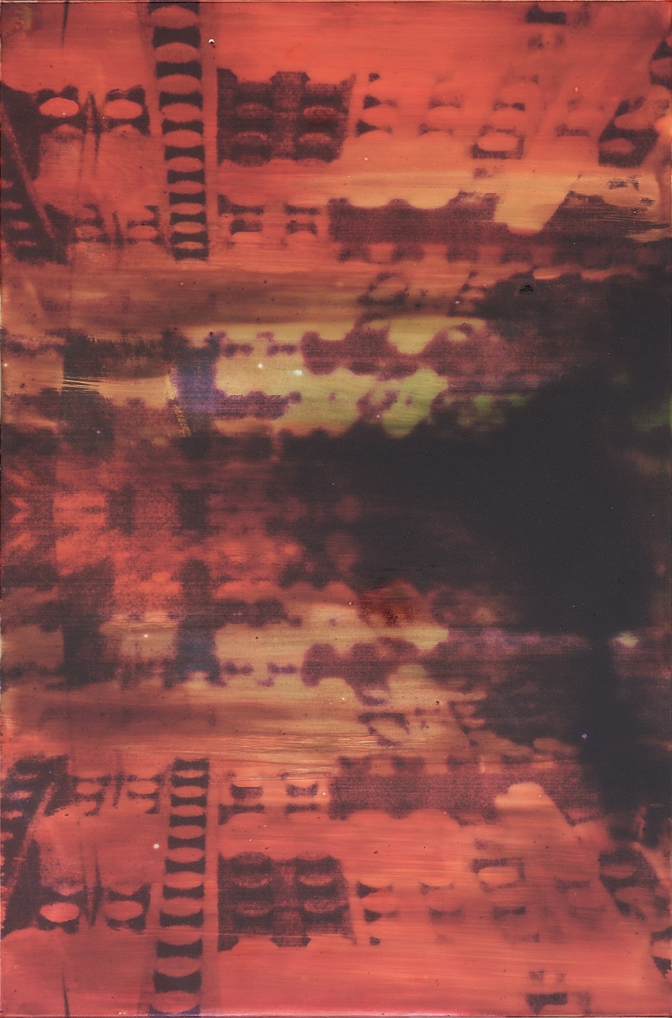 Matteo Negri: ww.tomorrow.com, 2015 stampa flatbed su alluminio e tecnica mista 60 x 80 x 6 cm