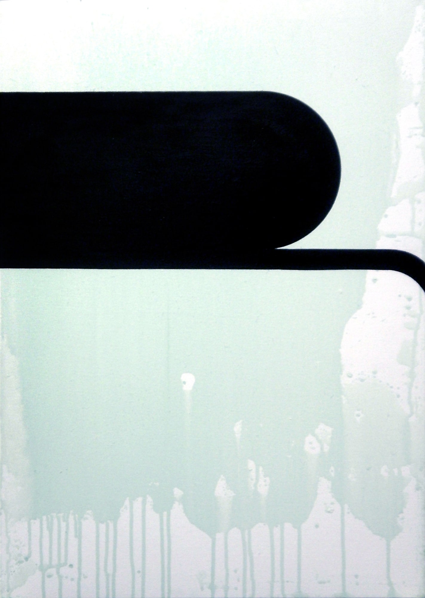 Giulio Zanet, 2014, Minimal experiments, 70x50 cm, smalto e acrilico su tela