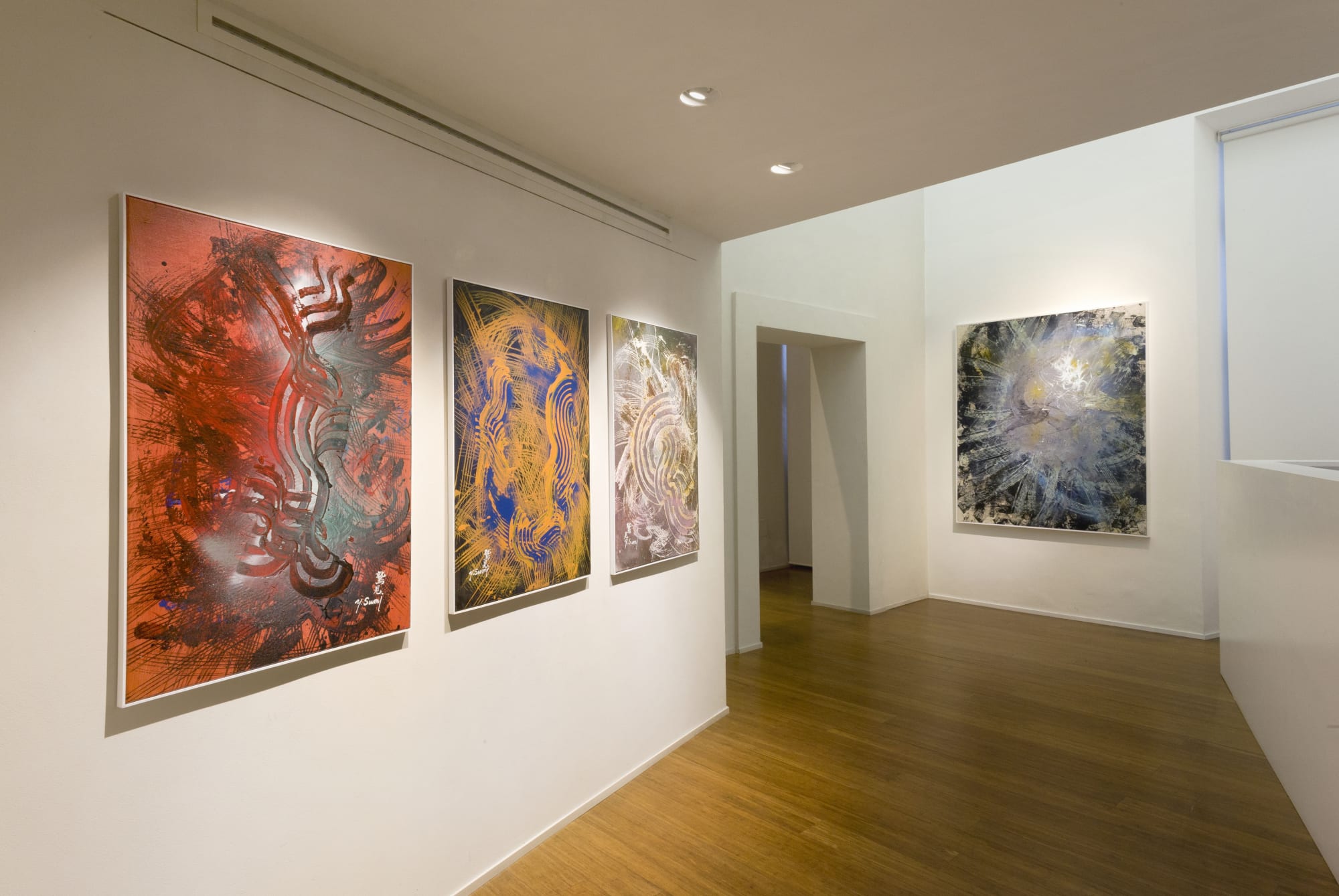 Yasuo Sumi, "Nothing But the Future", allestimenti mostra in ABC-ARTE, Genova