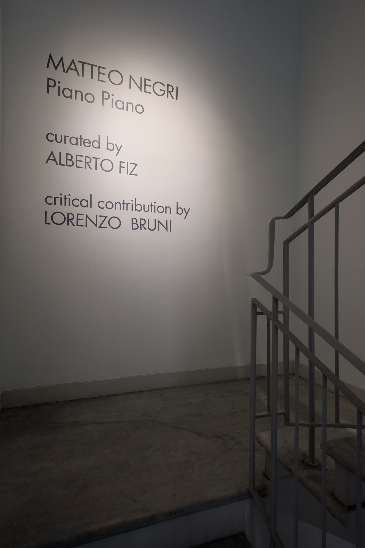 Matteo Negri | Piano Piano ABC-ARTE Genova, installation view, entrance