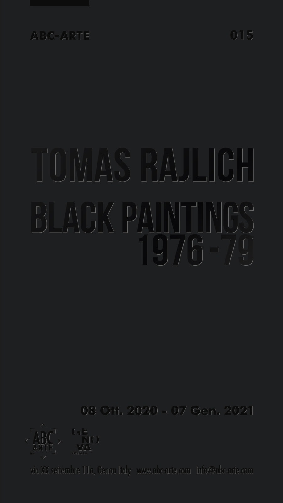 Tomas Rajlich: Black Paintings 1976-79