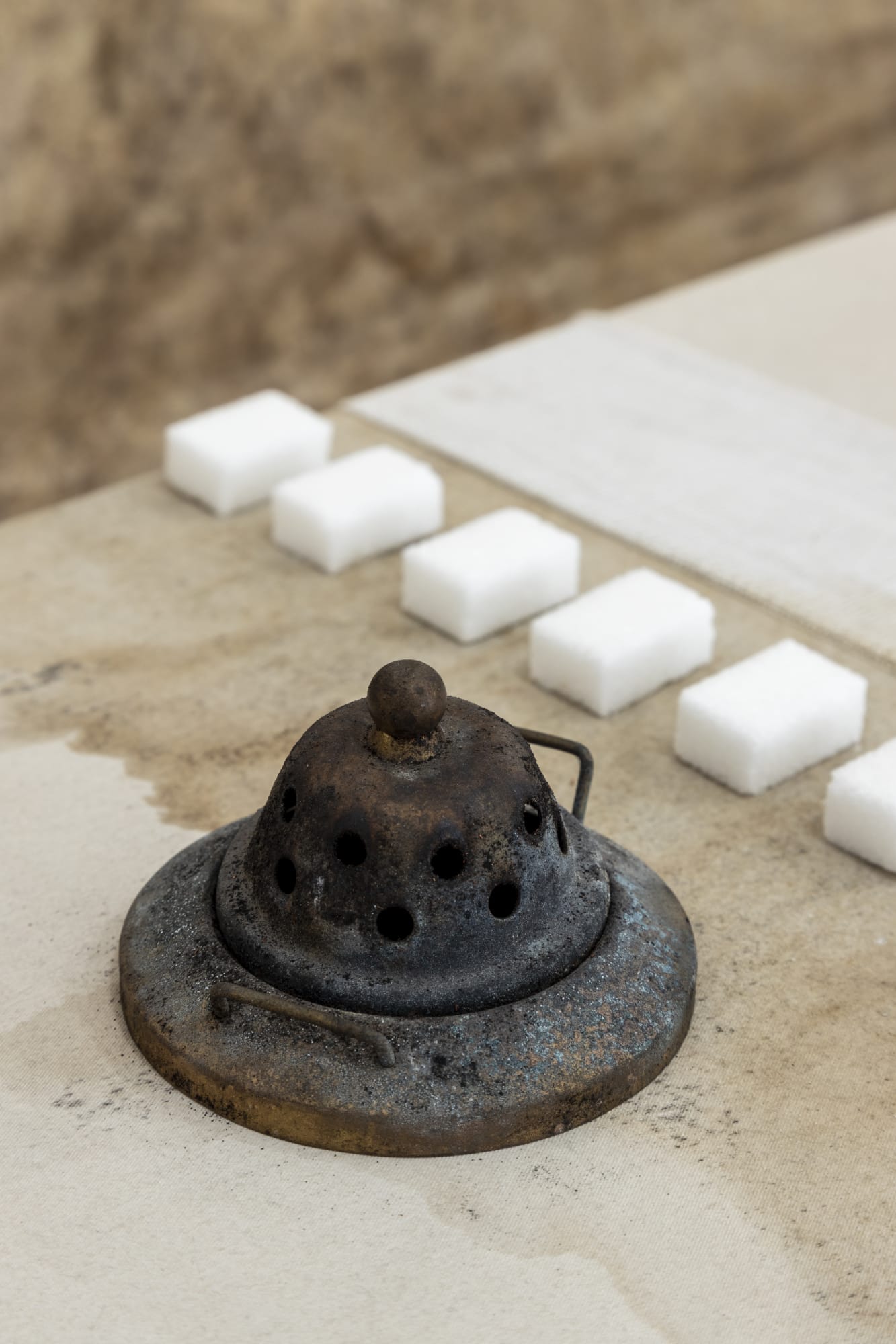 Hermann Nitsch. Cathartic Aversion. Paintings, actions, relics and musical Scores 1962-2020, ABC-ARTE, 2023, installation view. Courtesy ABC-ARTE, Genova-Milano, Fodazione Morra, Napoli