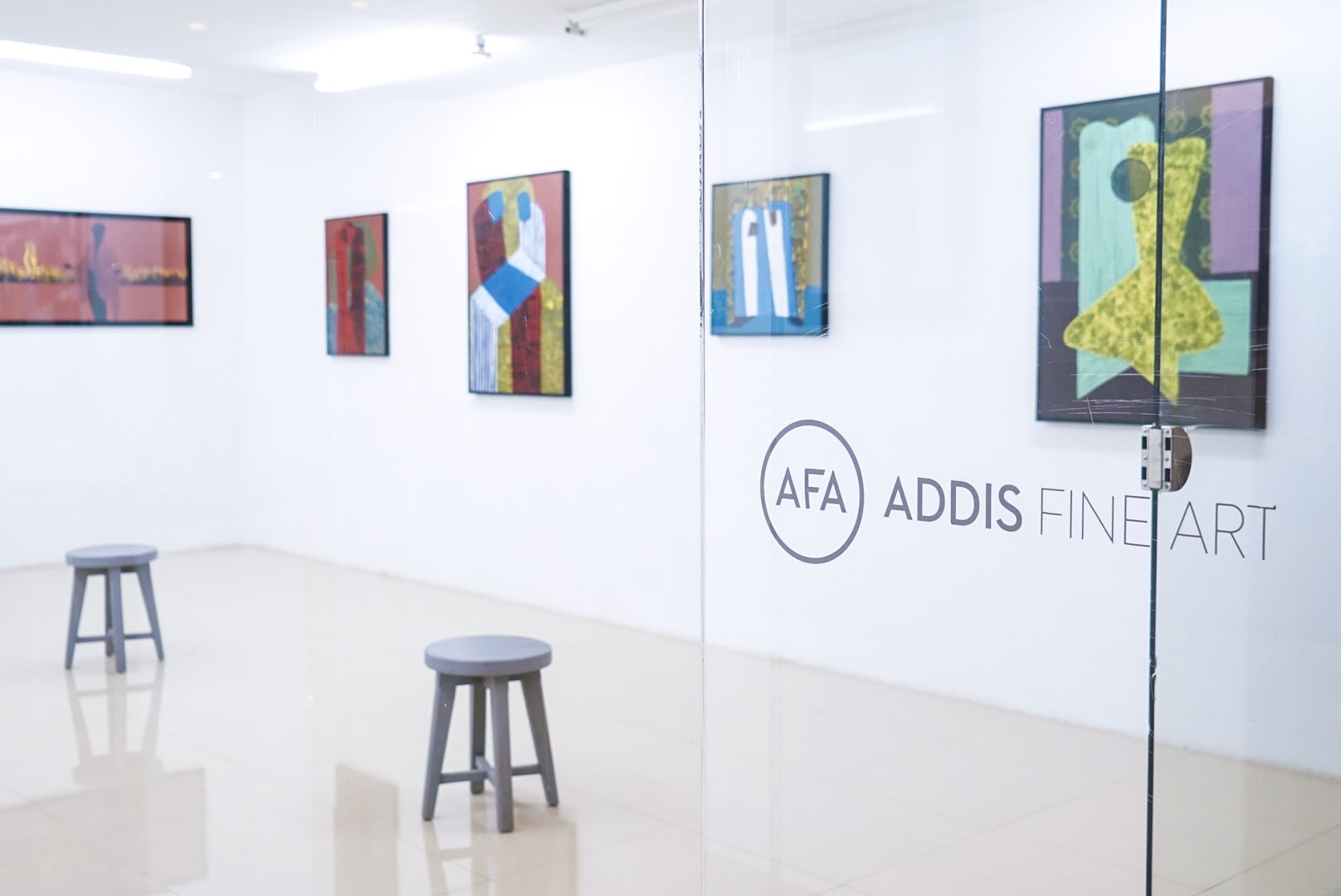 Installation view of Addis Calling IV, 2021. Courtesy of Addis Fine Art.