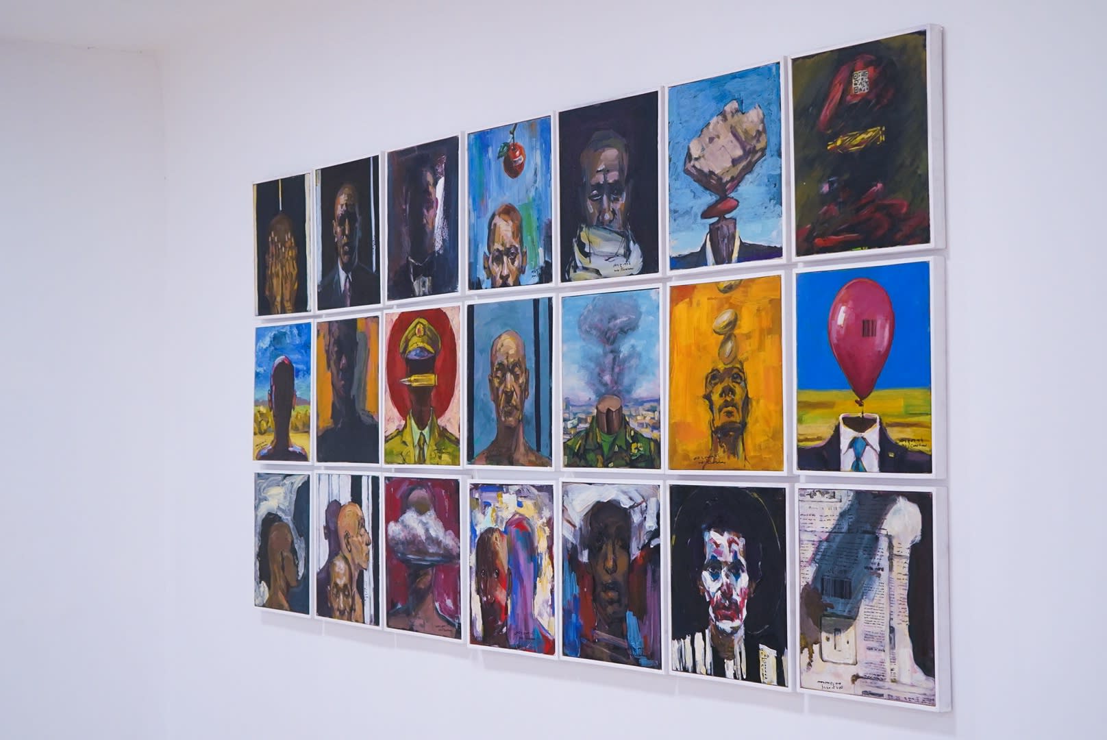 Installation view of Addis Calling IV, 2021. Courtesy of Addis Fine Art.