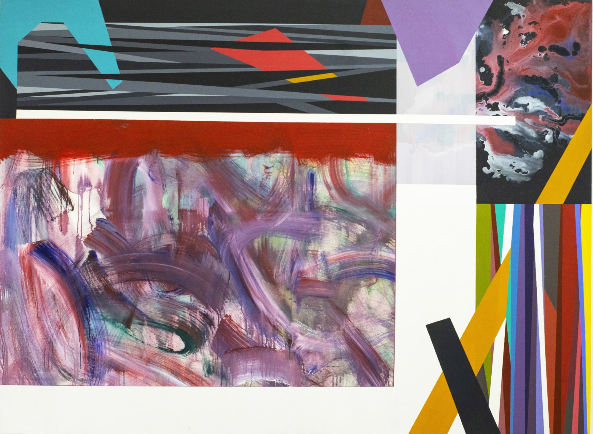 Eyasu Telayneh Private Reputation of Colors 4, 2021 Acrylic on canvas 155 x 210 cm.