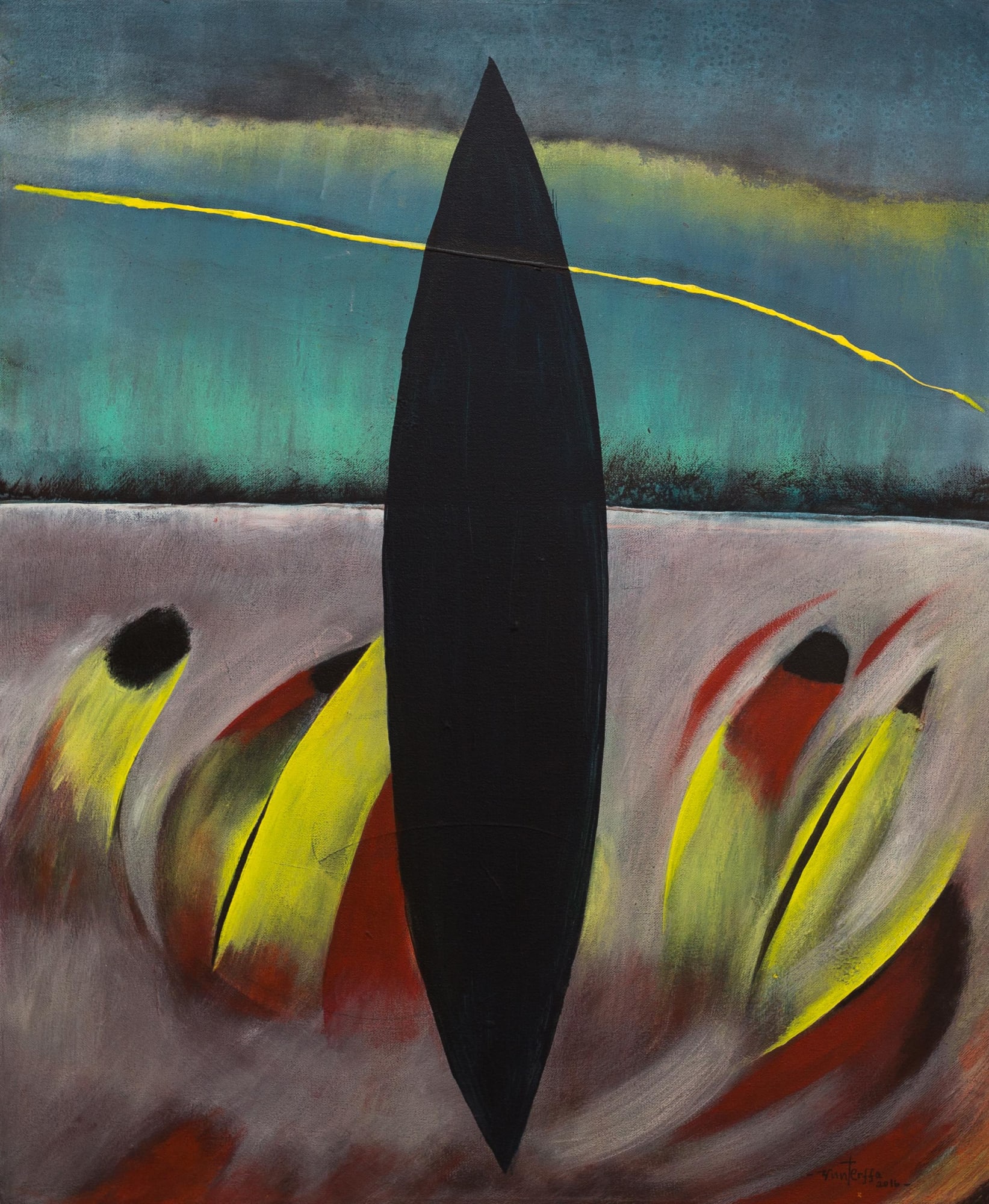 Tibebe Terffa , Untitled V, 2016