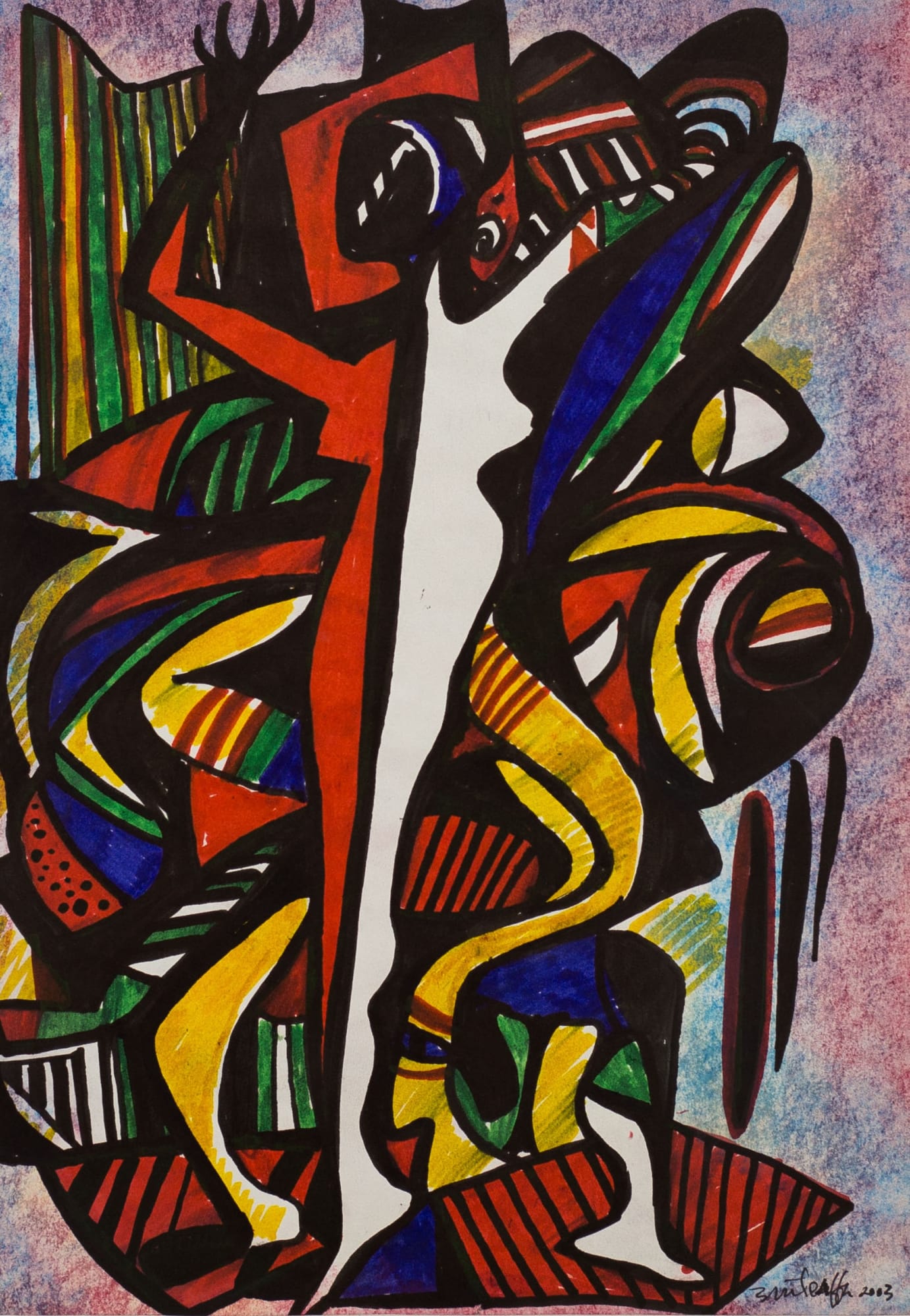 Tibebe Terffa , Untitled on Paper I, 2003