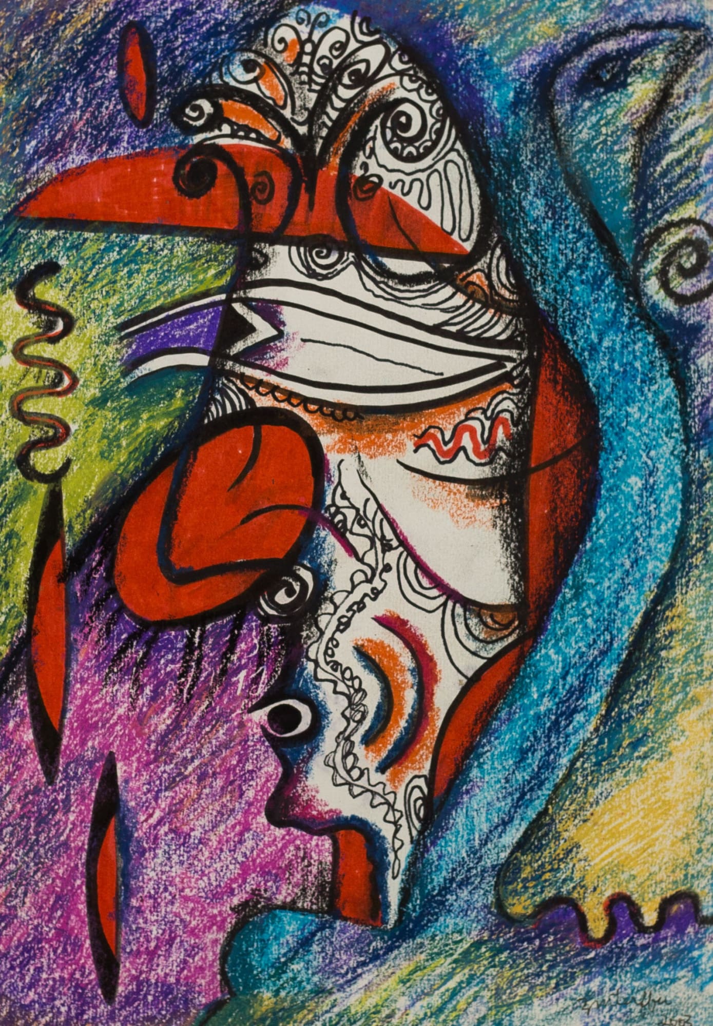 Tibebe Terffa , Untitled on Paper II, 2003