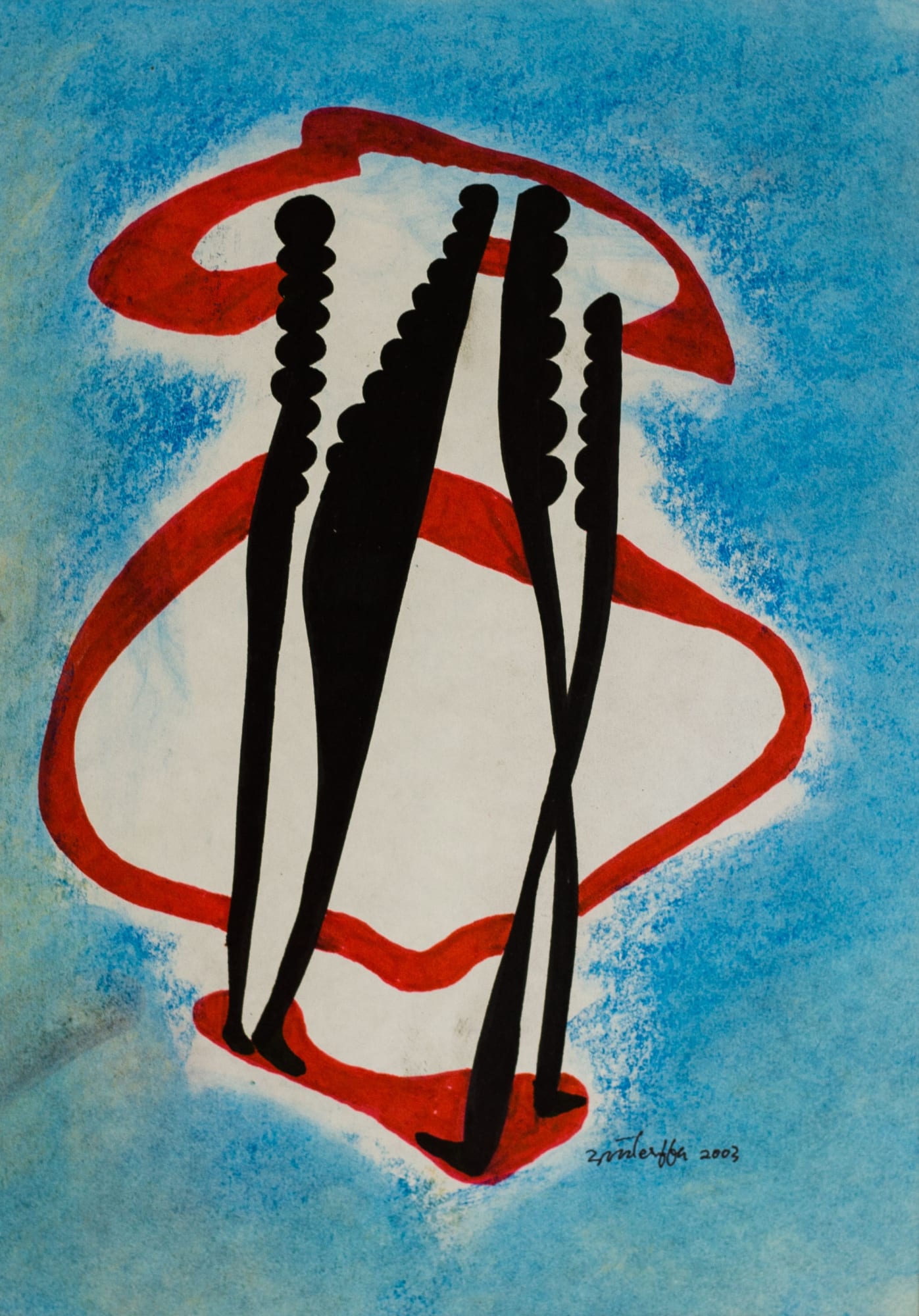 Tibebe Terffa , Untitled on Paper VII, 2003