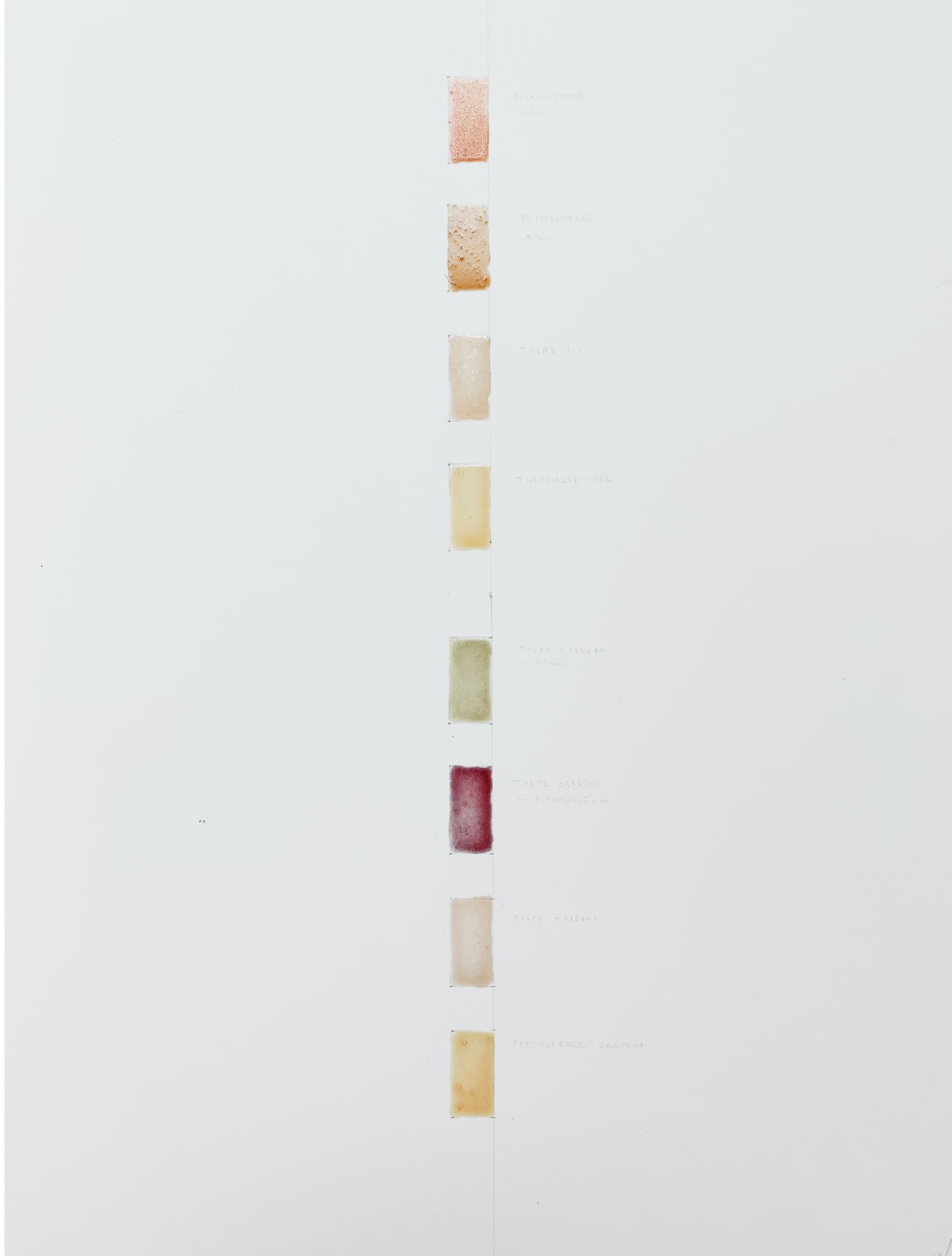 Colourpalette, 2020. Drawing on paper