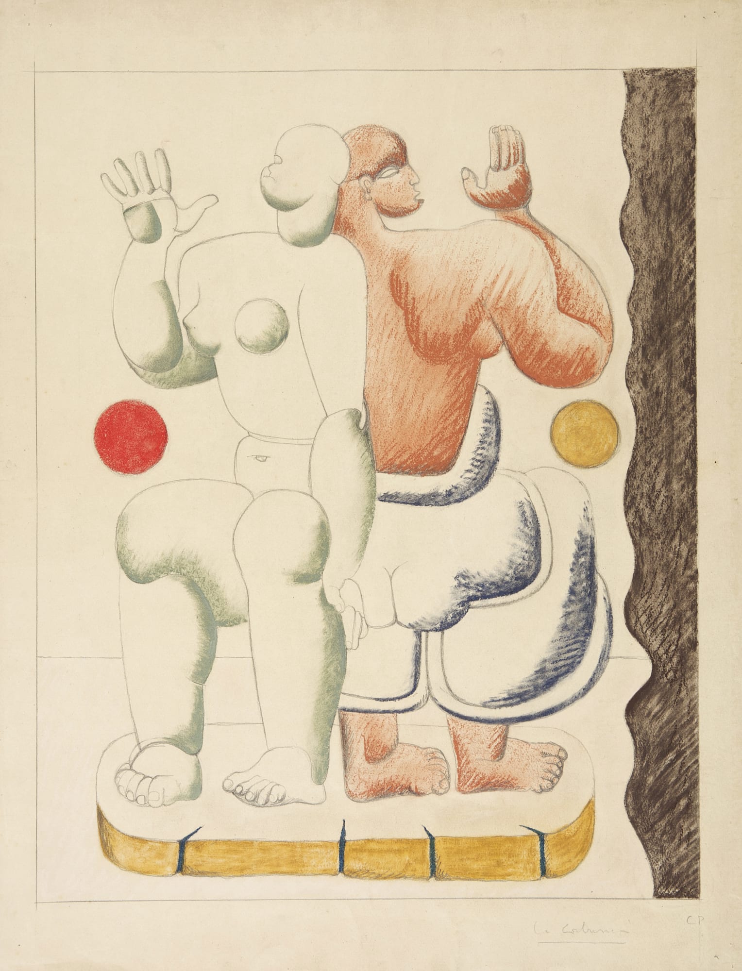 Title: Comosition with Two Women Artist: LE CORBUSIER