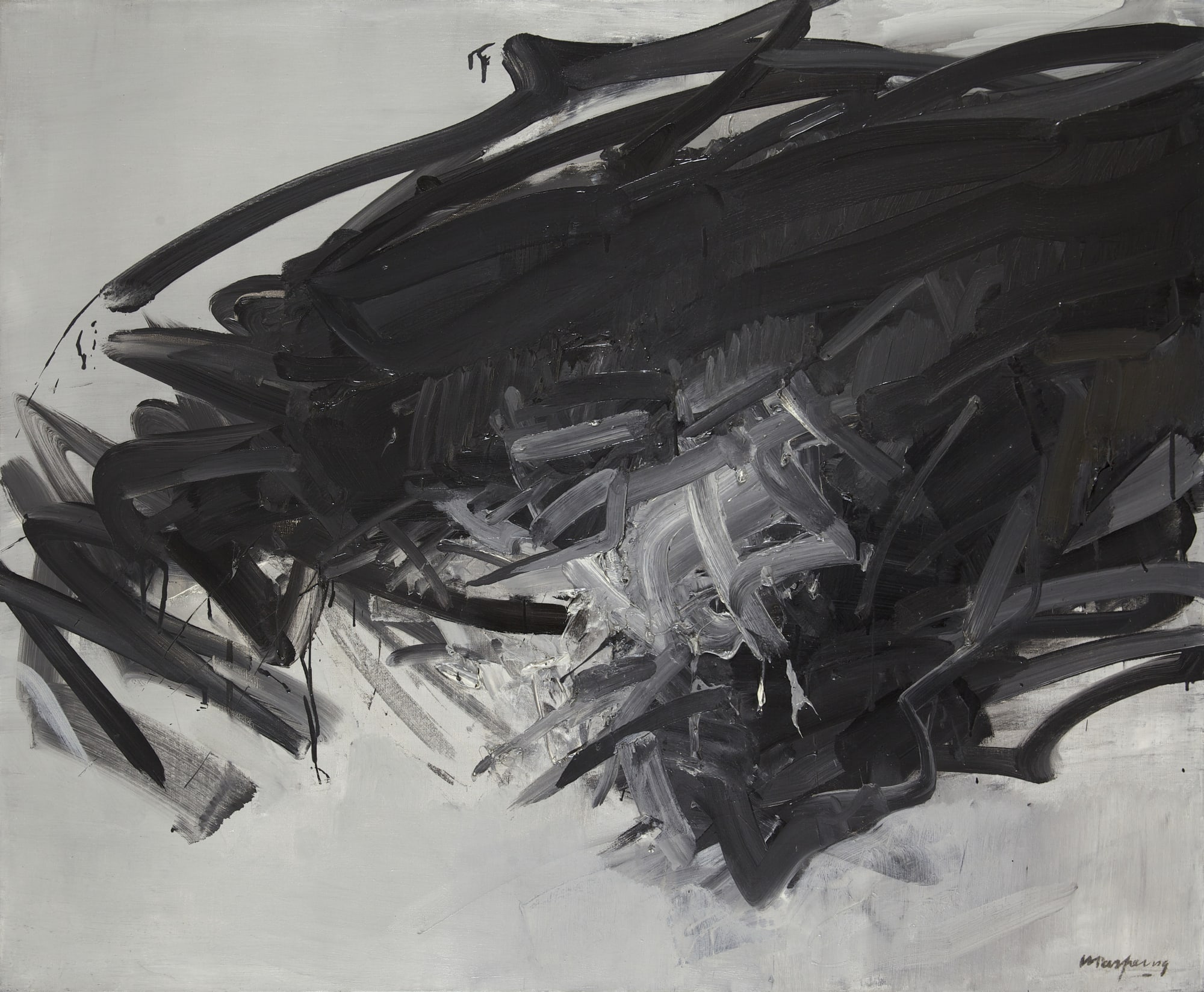 André Marfaing, Décembre 63-27, 1963, Oil on canvas, 81 x 100 cm