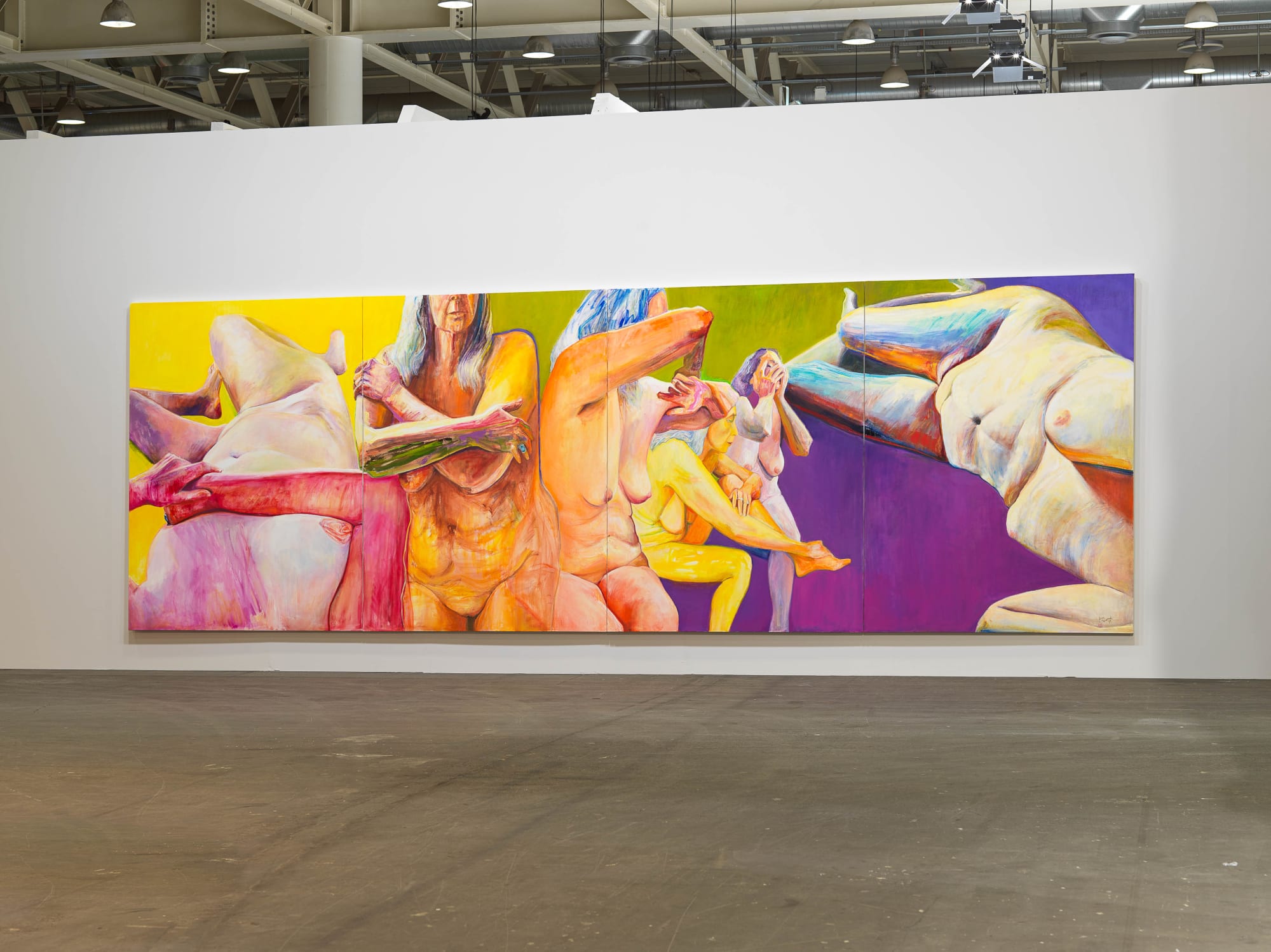 Installation view: Joan Semmel: Skin the Game, Art Basel, Unlimited, Alexander Gray Associates, 2019