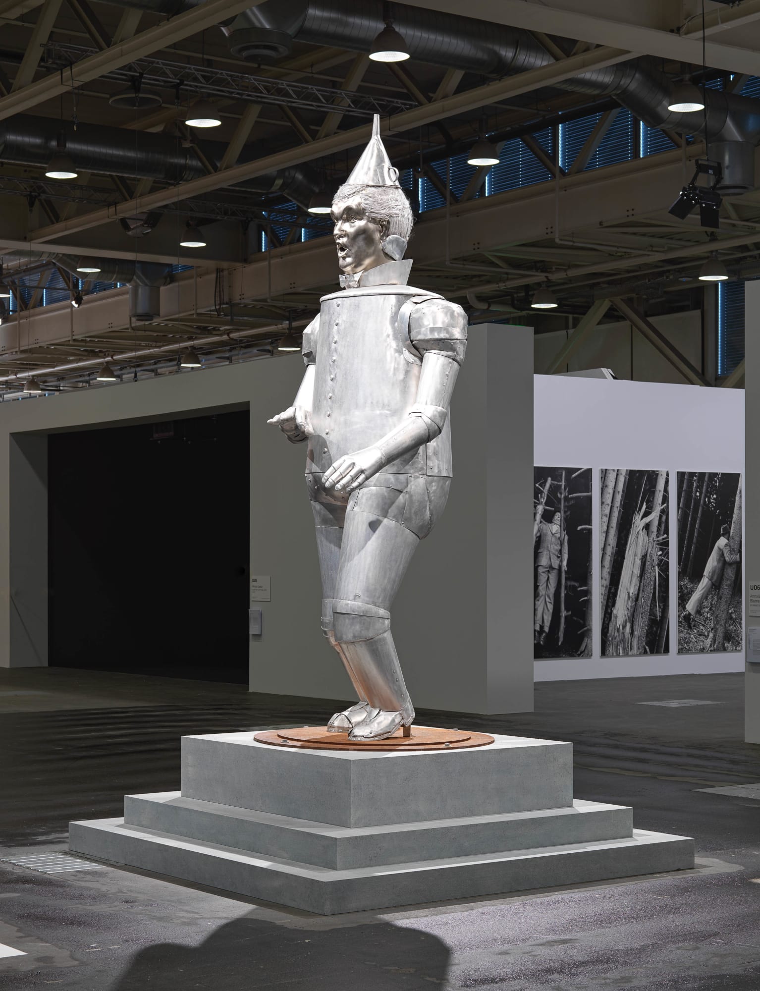Installation view: Coco Fusco: Tin Man of the Twenty-First Century, Art Basel, Unlimited, Alexander Gray Associates, 2019