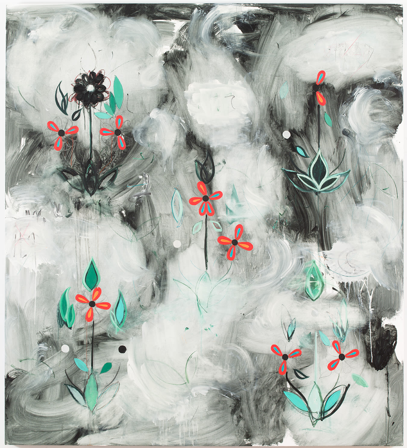 1907 (Palimpsest #9), 2013 Oil, oil pastel, and wax pencil on canvas 60 x 54 in (152.4 x 137.2 cm) Collection of The Metropolitan Museum of Art