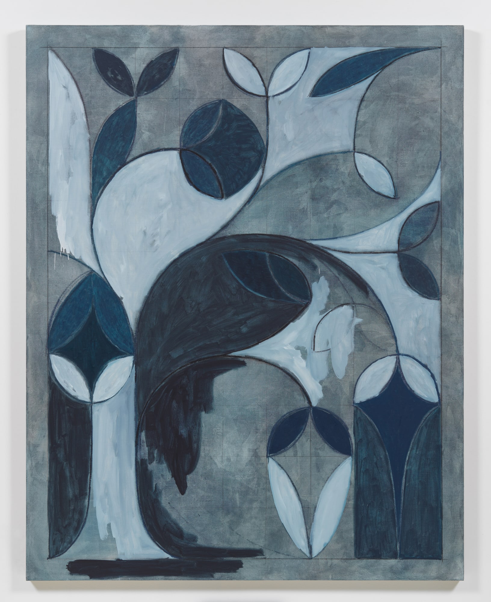 Nocturne 3 (Departing Nocturne), 2019 Oil, oil crayon, wax pencil and pencil on linen 76 x 60 in (193 x 152.5 cm) Collection of Art Gallery of New South Wales