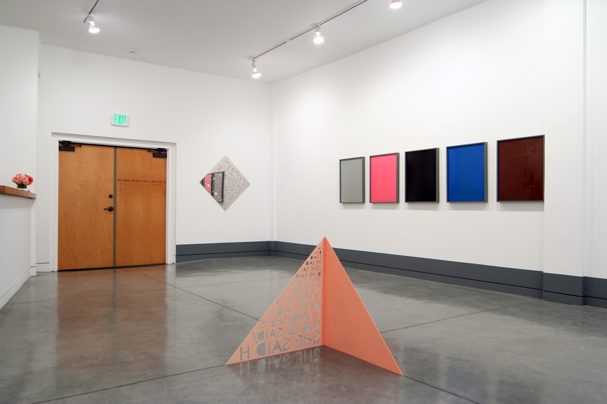 Matt Keegan Lengua, 2011 Installation view