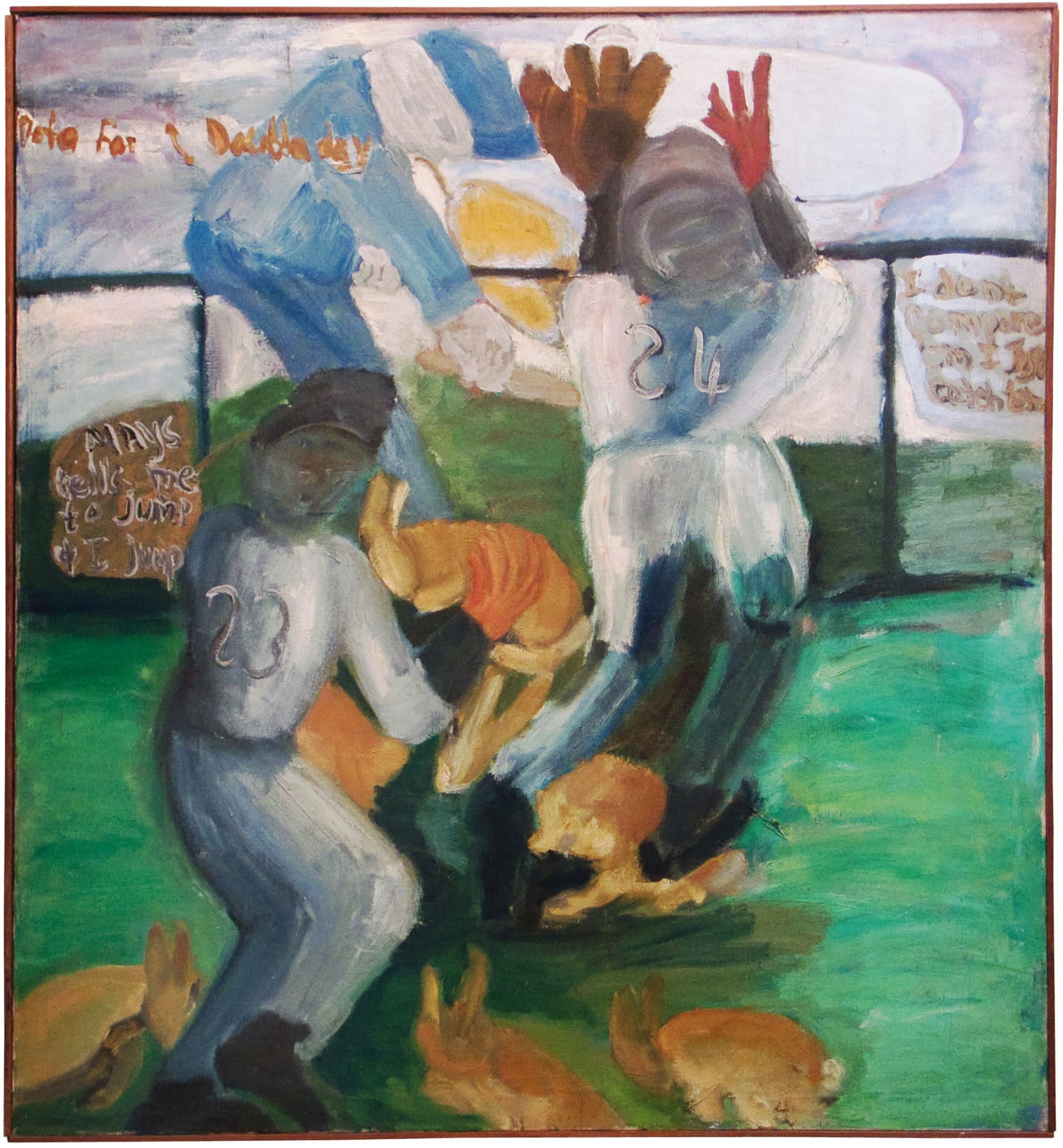 Fran Herndon Opening Day, 1961 Oil on canvas 52 1/2 x 56 1/2 in 133.35 x 143.51 cm