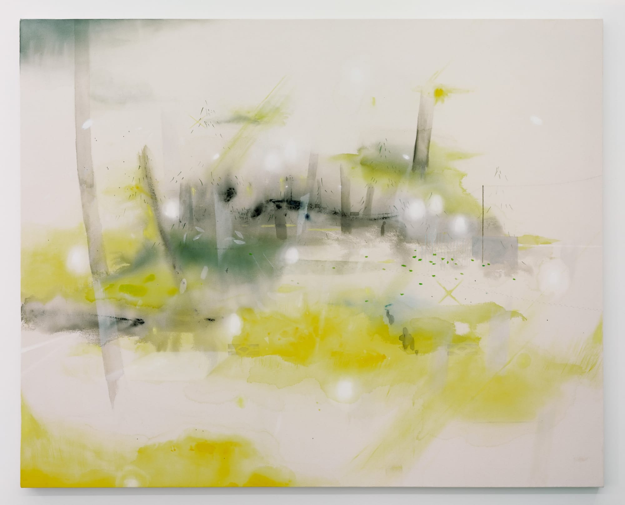 Shinpei Kusanagi lamp, 2009 Acrylic on canvas 51 1/4 x 63 3/4 in 130.18 x 161.93 cm