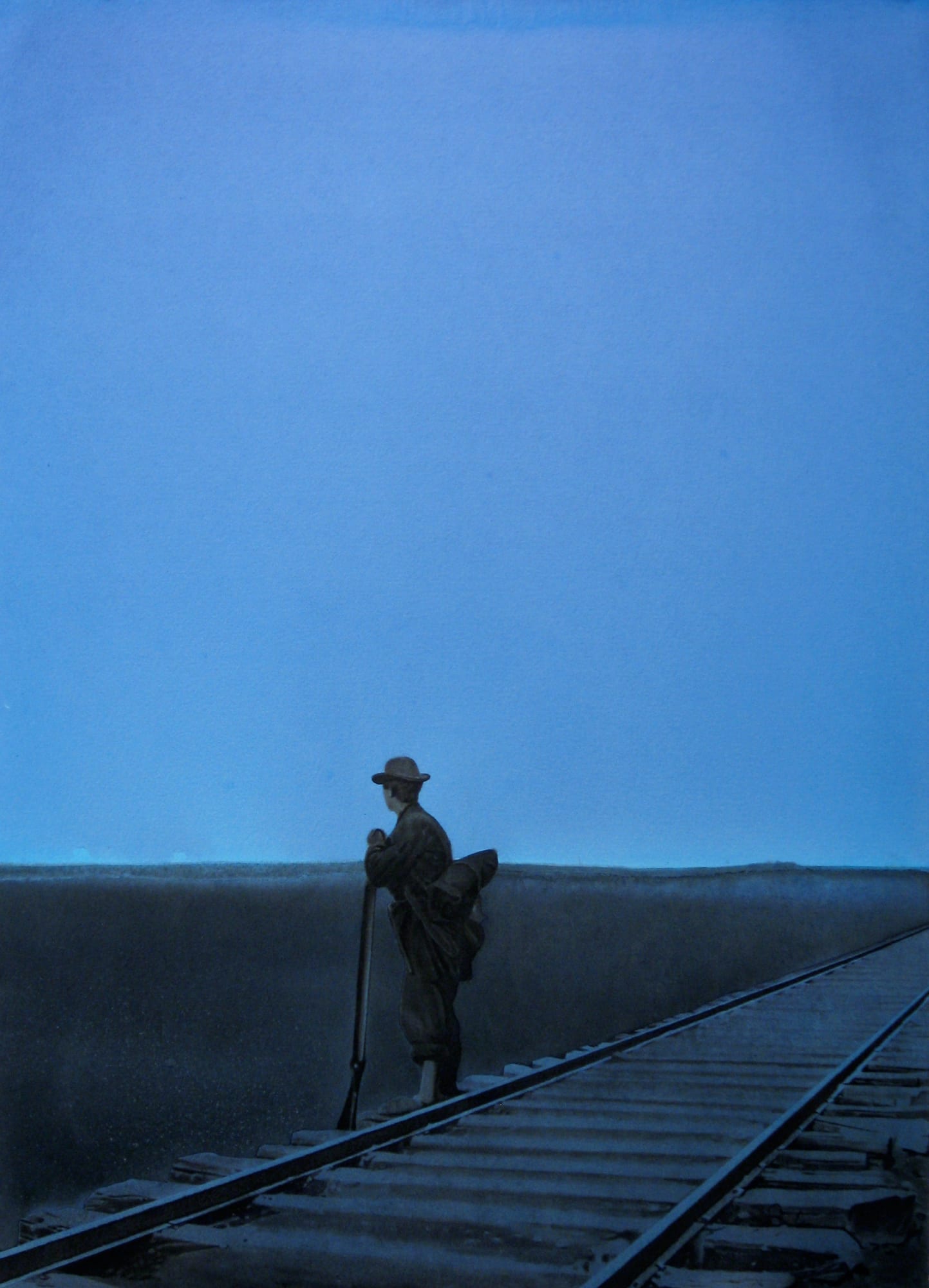 Devin Leonardi Manassas Junction, 2009 Acrylic on paper 29 x 21 in 73.66 x 53.34 cm