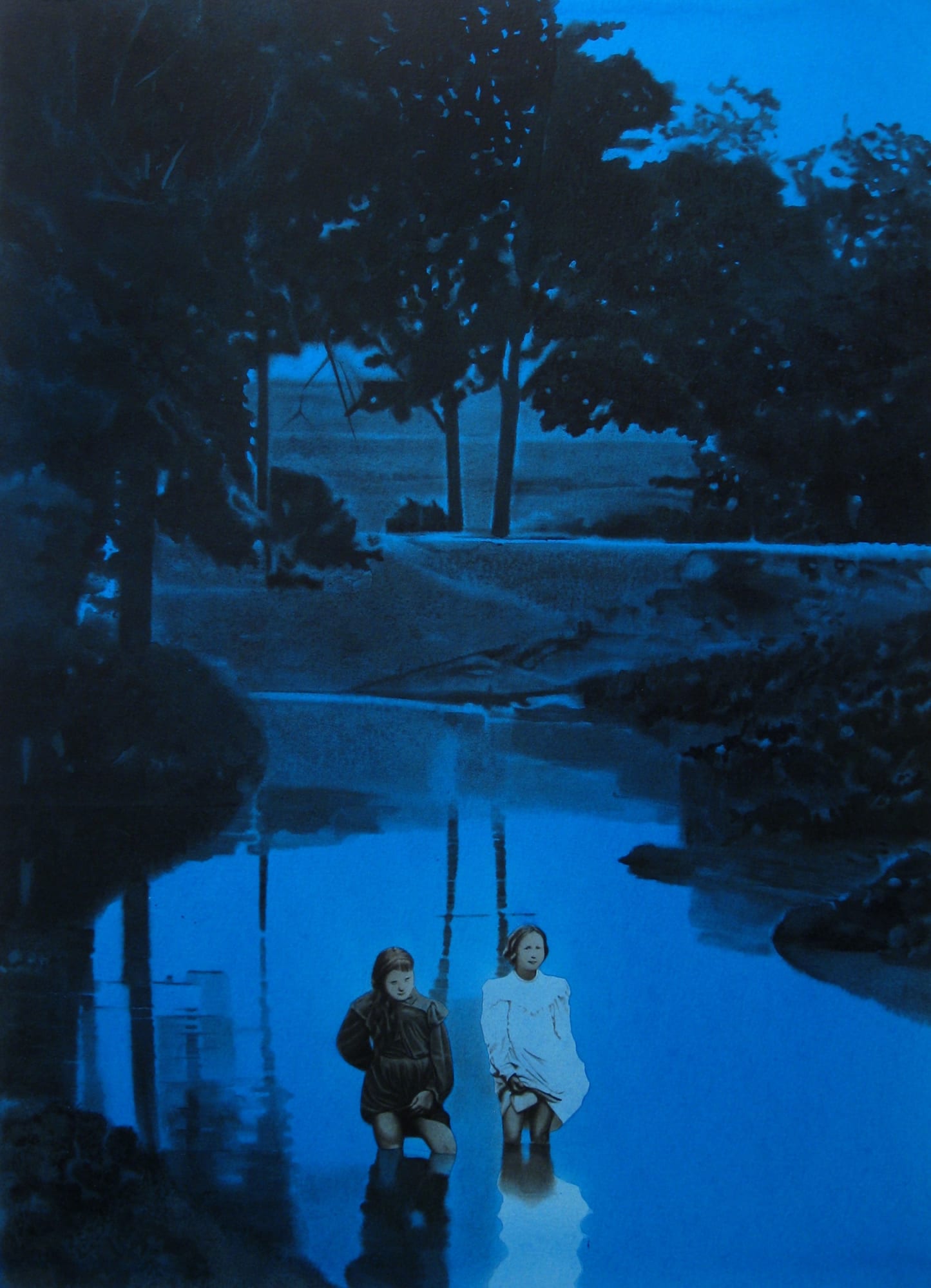 Devin Leonardi Shallow Bower, 2009 Acrylic on paper 29 x 21 in 73.66 x 53.34 cm