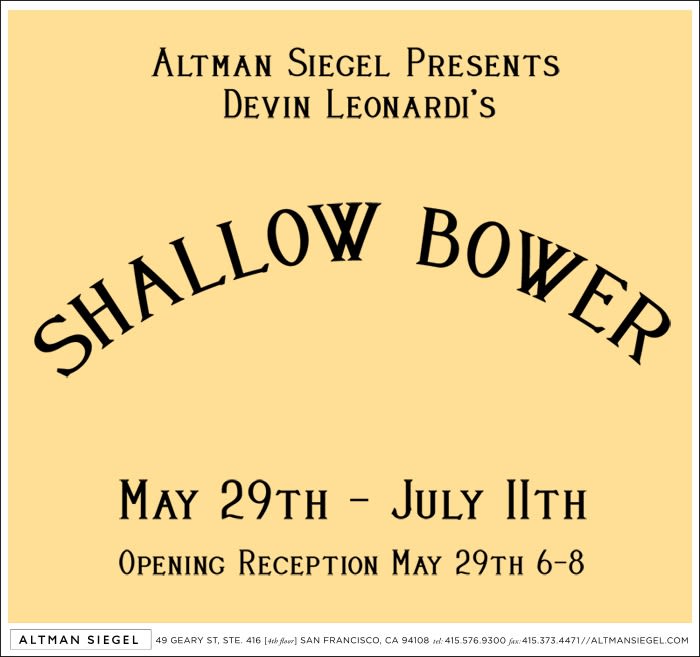 Devin Leonardi Shallow Bower, 2009 Invitation