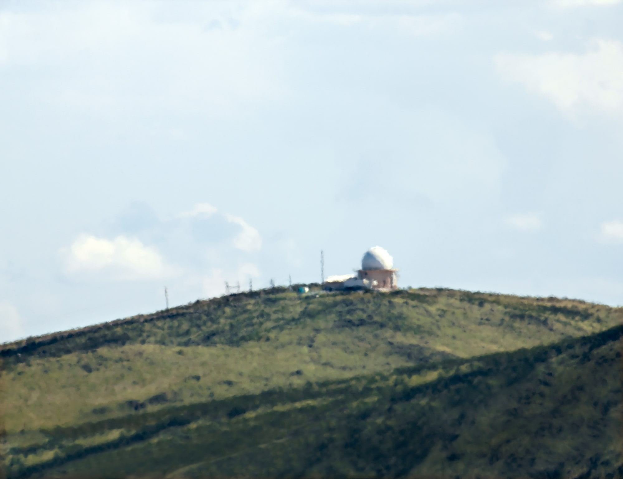 Trevor Paglen National Reconnaissance Office Ground Services Station (ADF-SW) Jornada del Muerto, New Mexico: Distance approx. 16 Miles, 2012 C-print 38 x 48 5/8 in 96.52 x 123.44 cm