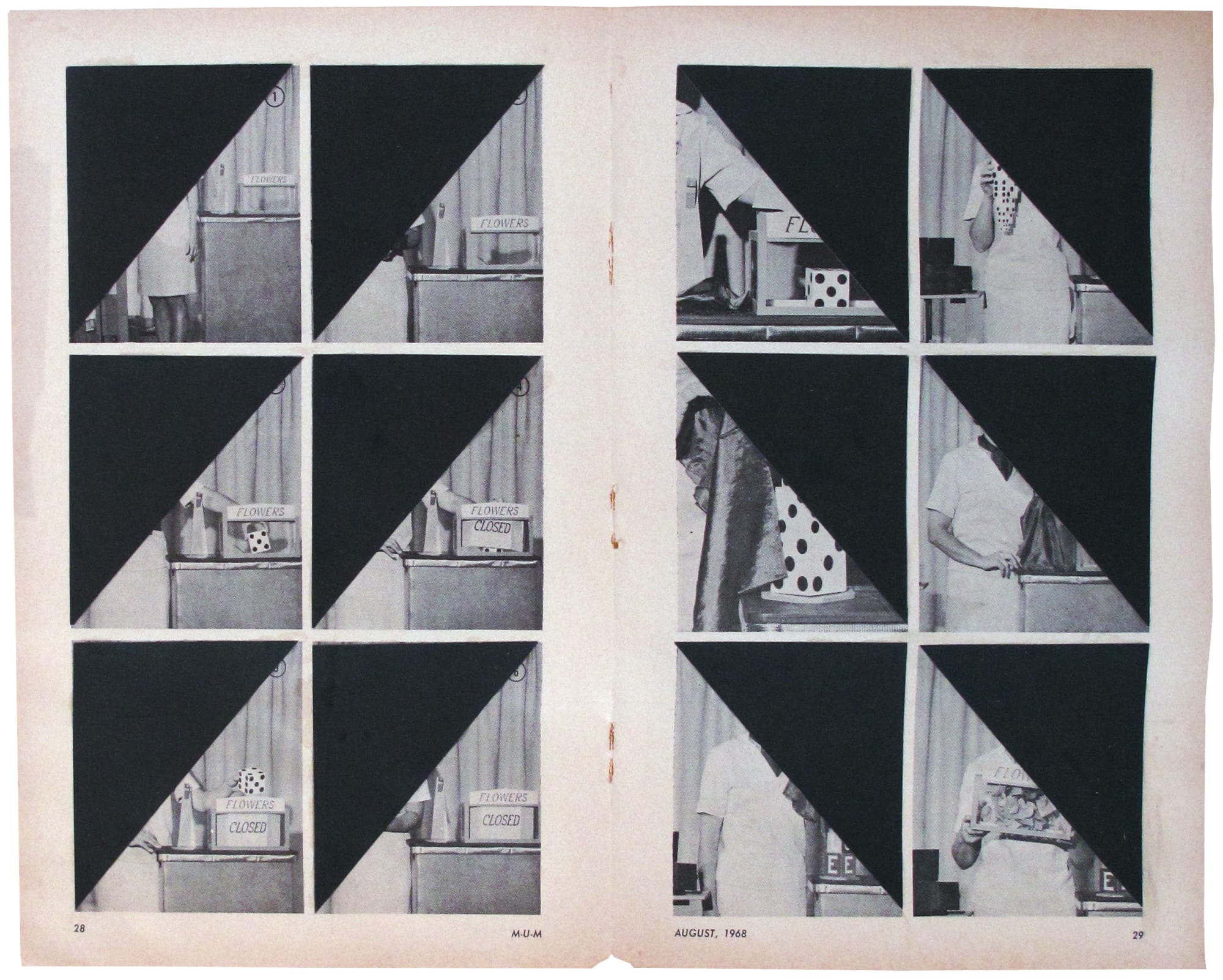 Will Rogan Vedaland Plans (curtains 3), 2011 Altered magazine page with collage 8 1/2 x 11 3/8 in 20.96 x 28.9 cm