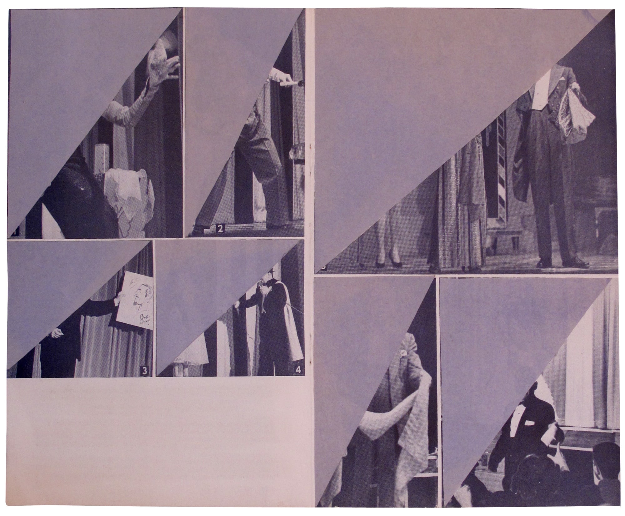 Will Rogan Vedaland Plans (Curtains 2), 2011 Altered magazine page with collage 8 1/2 x 11 3/8 in 21.59 x 28.89 cm